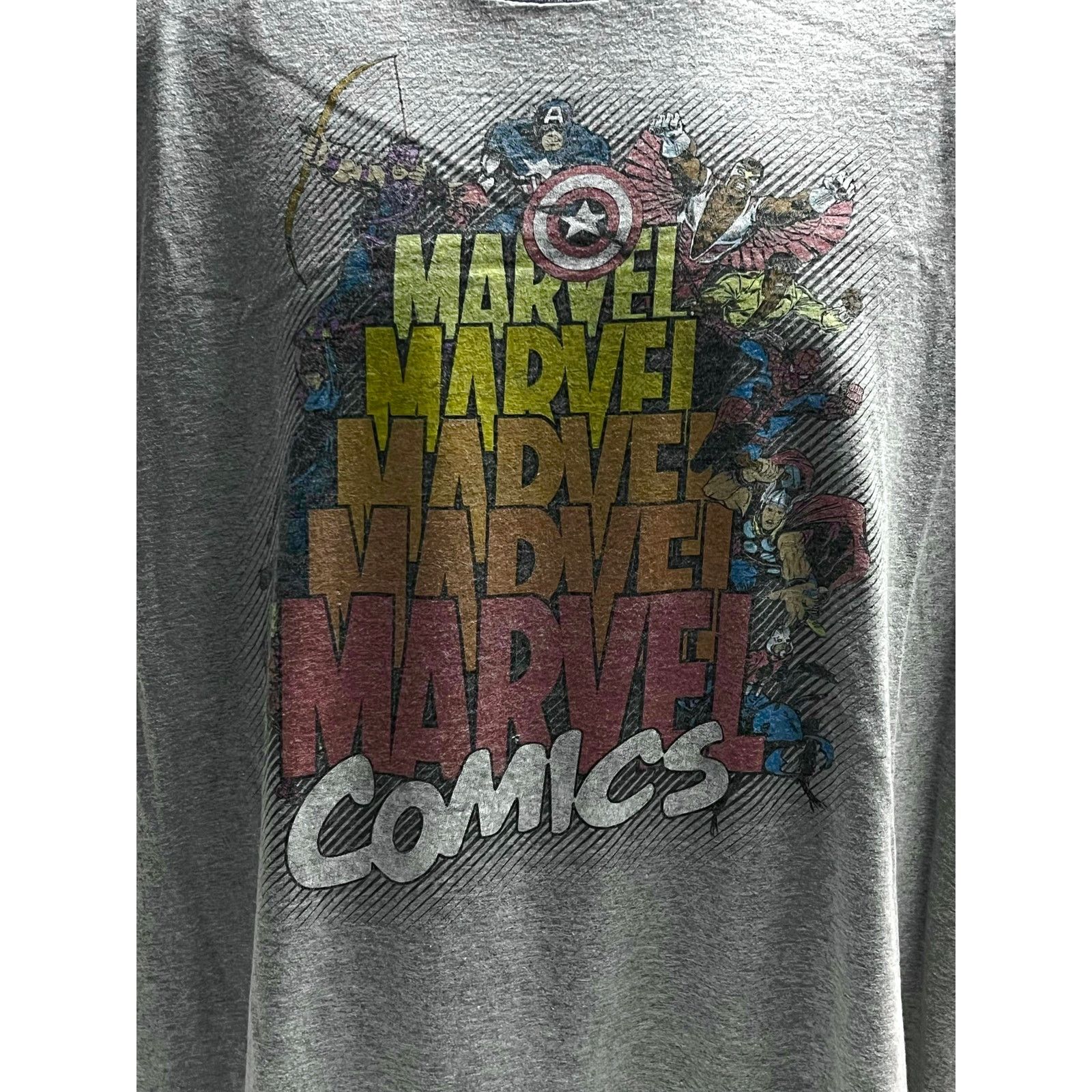 Marvel Comics Vintage Retro Marvel Comics All Characters Gray T-Shirt Size US XXL / EU 58 / 5 - 2 Thumbnail