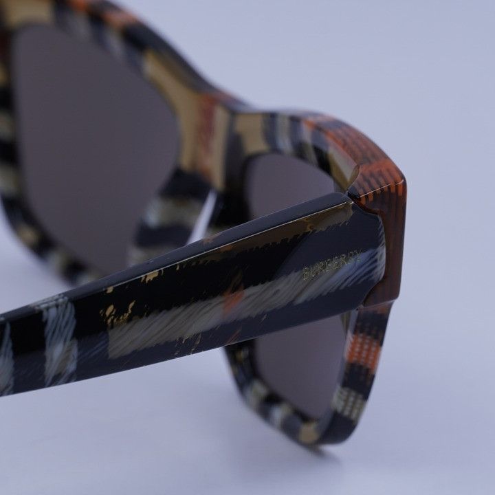 Burberry Burberry BE4449 4146/73 Sunglasses Check Sand Cat Eye Frame Size ONE SIZE - 9 Thumbnail