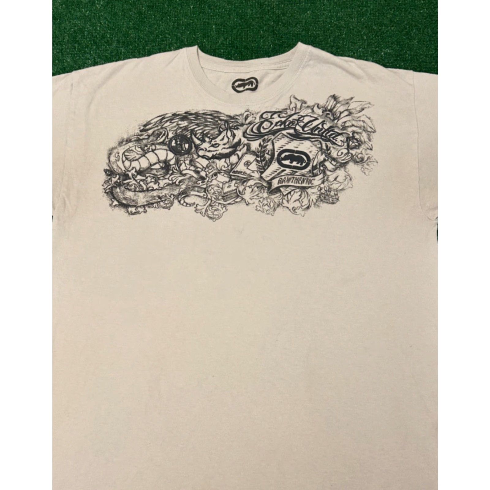 Ecko Unltd. VINTAGE Ecko Unltd Tattoo MMA VTG Shirt Mens Large Gray Hip Hop Grunge 90s Y2K Punk Shirt Mens L Size US L / EU 52-54 / 3 - 3 Thumbnail