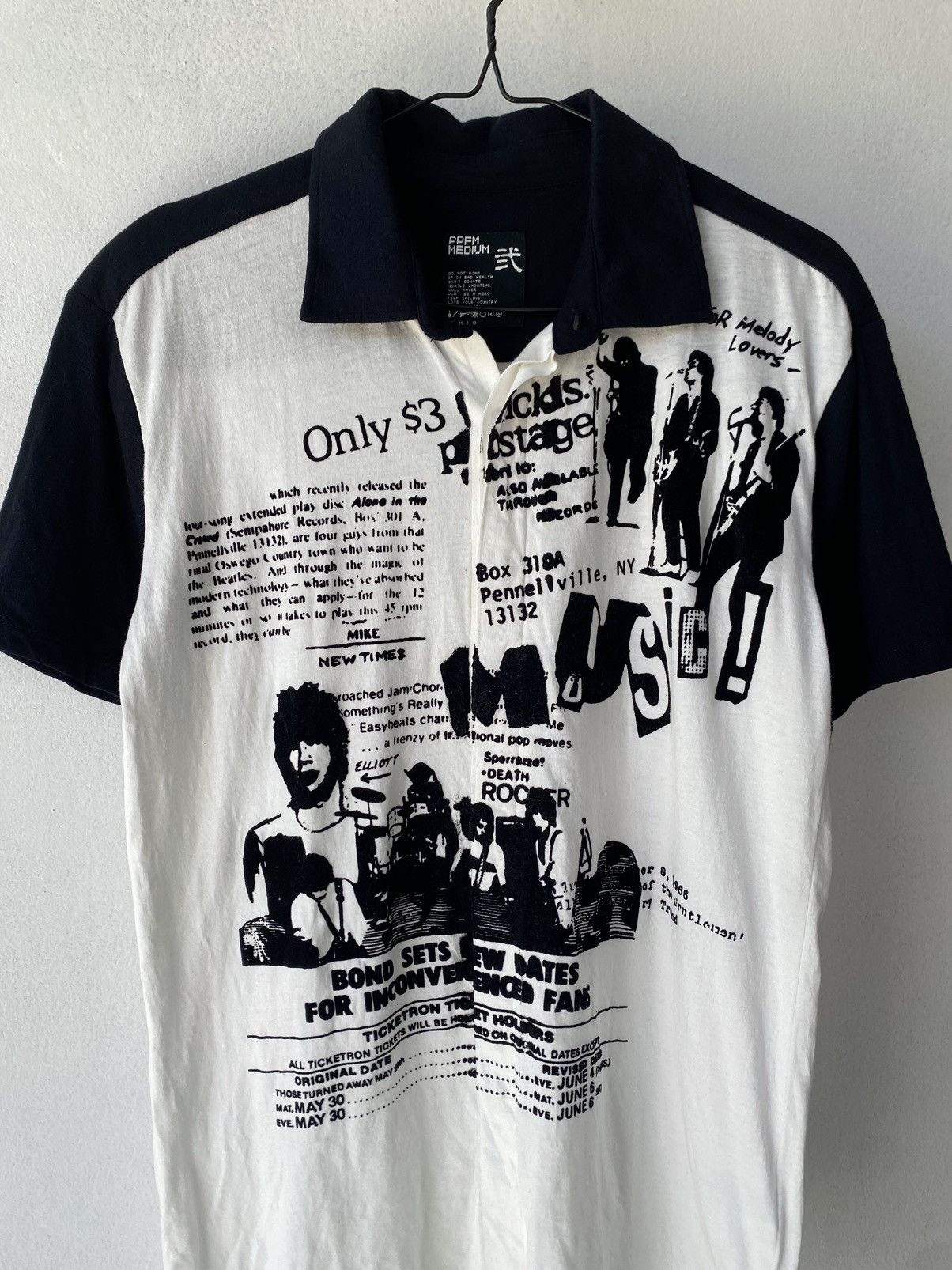 PPFM 2000s PPFM Punk Gothic Polo Shirt Size US M / EU 48-50 / 2 - 3 Thumbnail