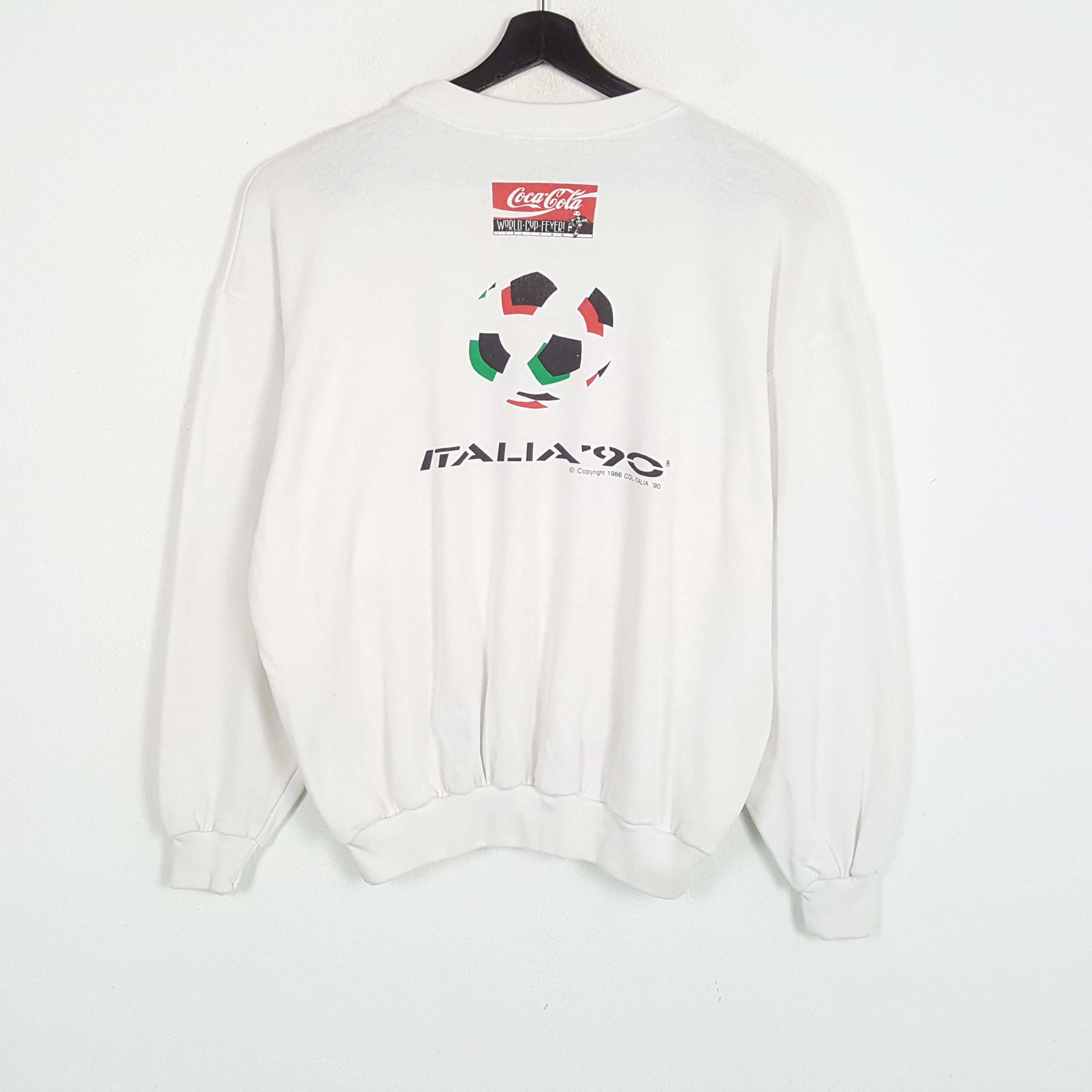 Coca Cola × Vintage COCA COLA WORLD CUP ITALIA 1990 Vintage Sweatshirt Size US XL / EU 56 / 4 - 3 Thumbnail
