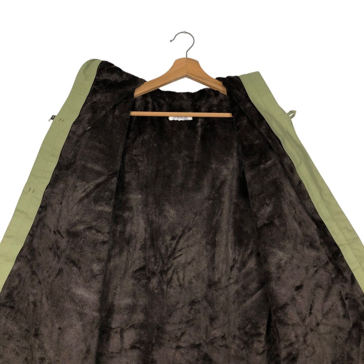 Japanese Brand 🔥RICH GREEN LONG JACKET JANE MORE MINK FUR BLANKET Size US M / EU 48-50 / 2 - 18 Thumbnail