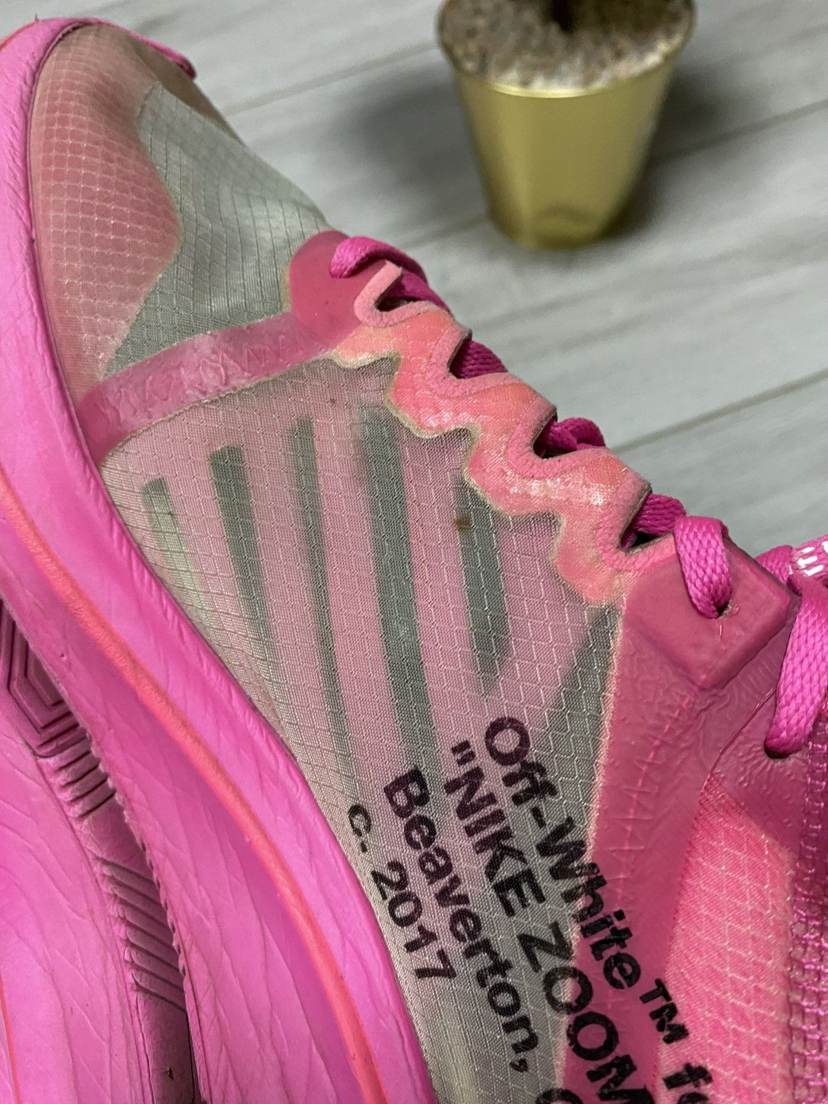 Nike × Off-White Nike Zoom Fly Off-White Pink Foam Size US 10.5 / EU 43-44 - 7 Thumbnail