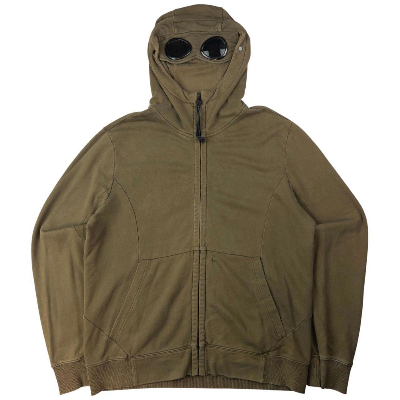 Orange Cp Company Hoodie Red Soft Shell Zip Up Mens Cp Goggle