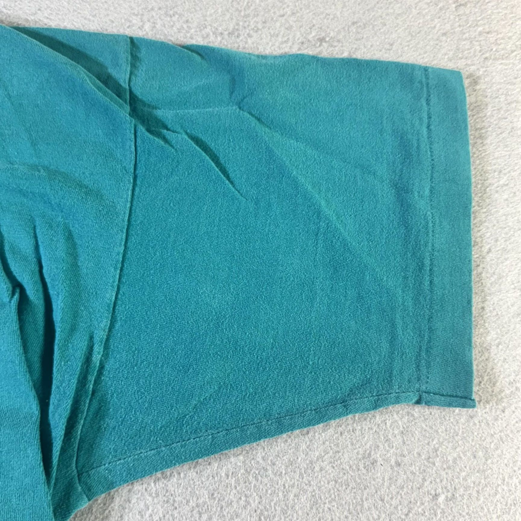 Fruit Of The Loom VINTAGE Fruit of the Loom Shirt Mens XL Crew Neck Short Sleeve 90s Tee Green Size US XL / EU 56 / 4 - 4 Thumbnail