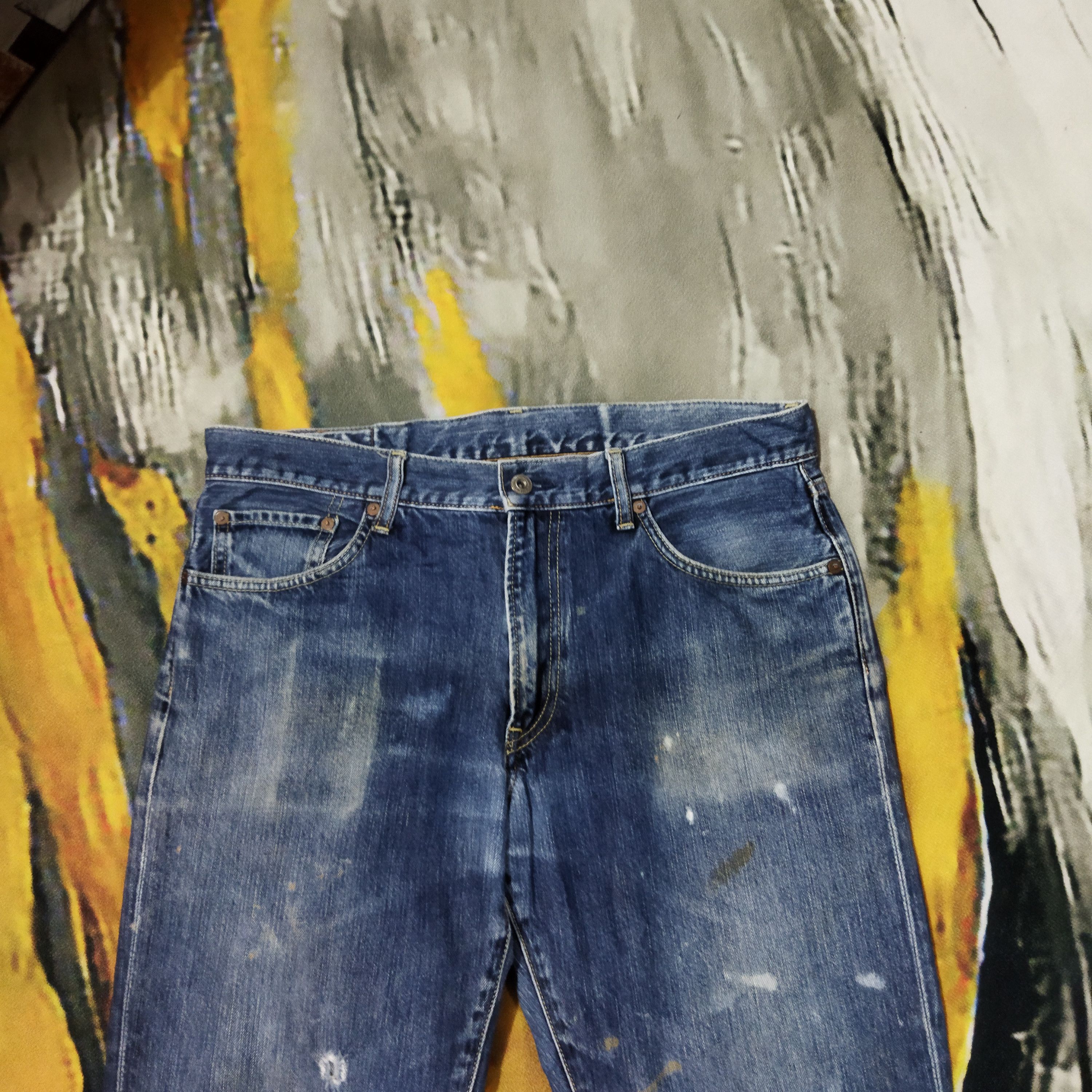 Japanese Brand × Vintage VINTAGE JAPANESE BRAND DISTRESSED BLUE JEANS PANTS Size US 34 / EU 50 - 2 Thumbnail