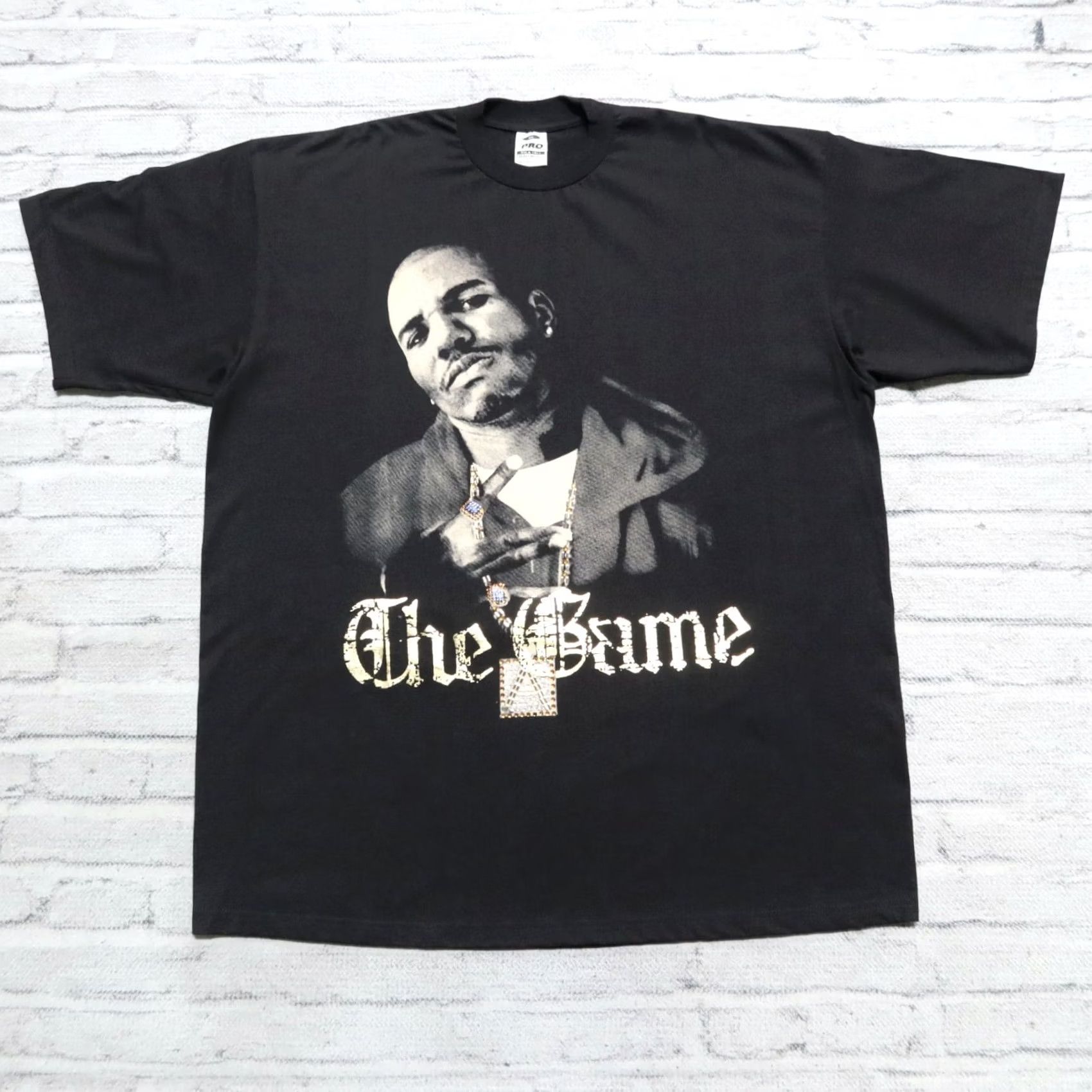 Vintage VINTAGE Shirt Mens 4XL Black Y2K The Game Rap Tee Size Rhinestone Tour Gunit Size US XXL / EU 58 / 5 - 2 Thumbnail