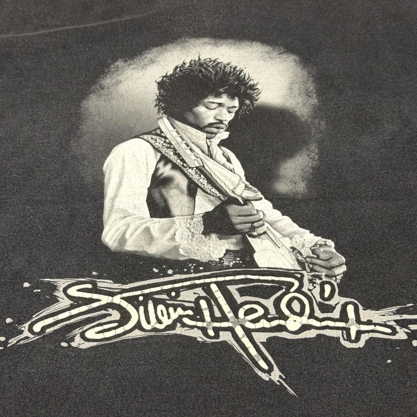 Vintage Jimi Hendrix Shirt Mens Small Black Portrait Guitar Rock Graphic Tee Alstyle Size US S / EU 44-46 / 1 - 4 Thumbnail
