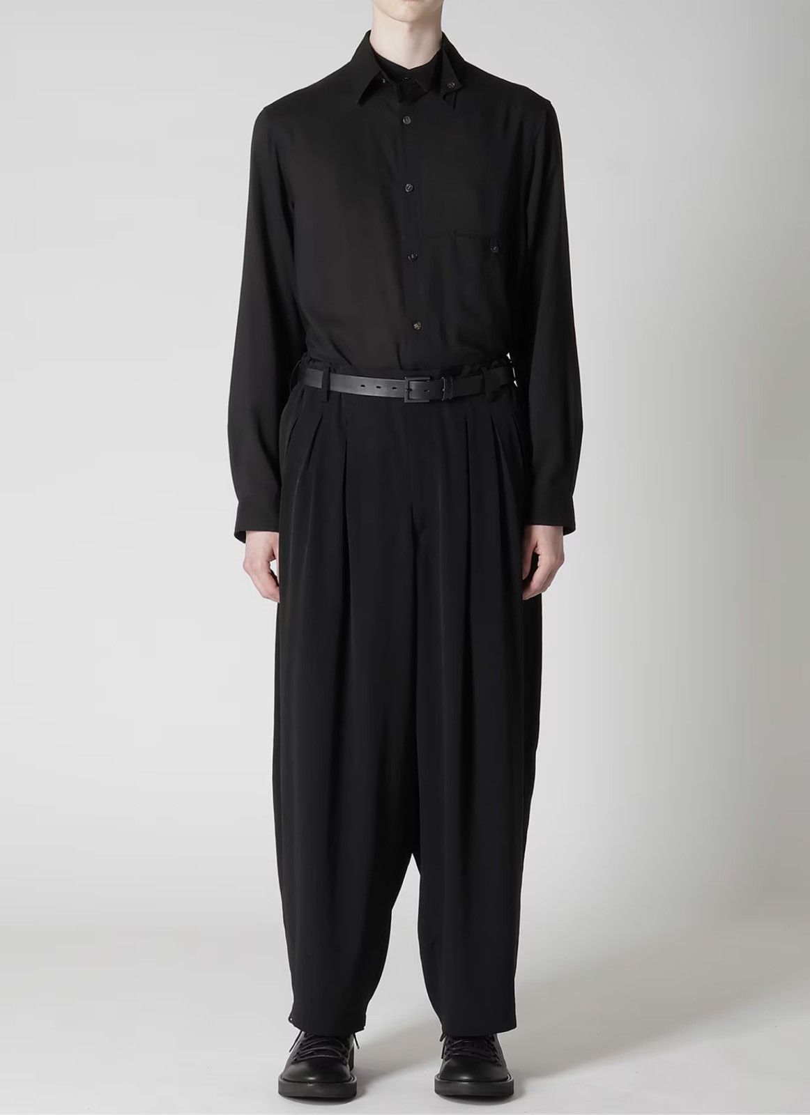 Yohji Yamamoto Yohji Yamamoto Pour Homme - TA TUXEDO STANDARD 12TUCKS PANTS Size US 32 / EU 48 - 16 Thumbnail