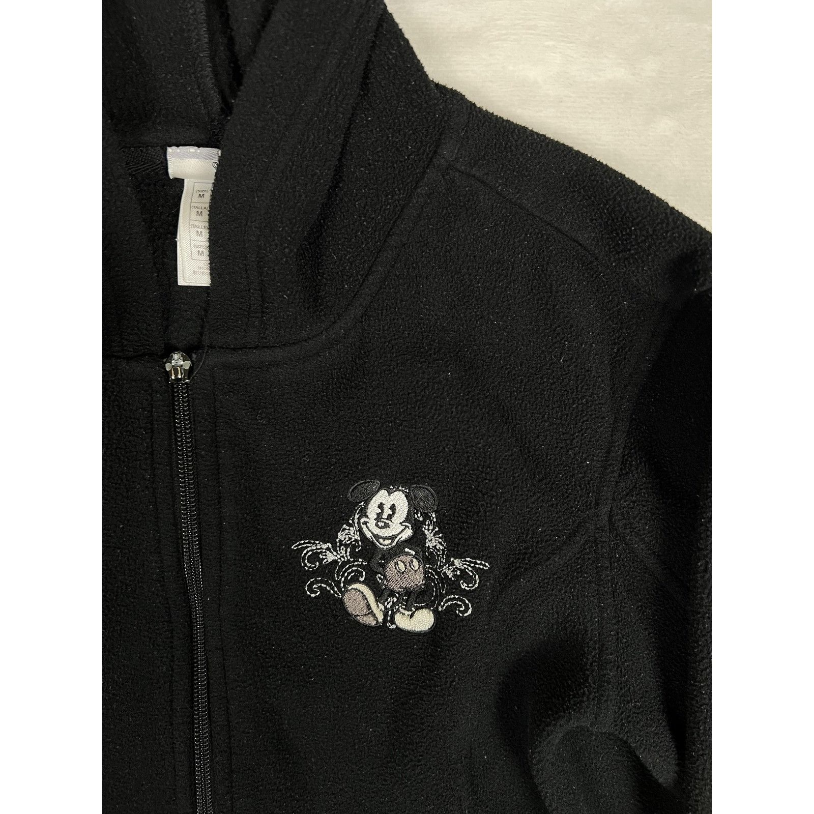 Disney Vintage Disneyland Mickey Mouse Disney Fleece Jacket Women's Size M / US 6-8 / IT 42-44 - 3 Thumbnail