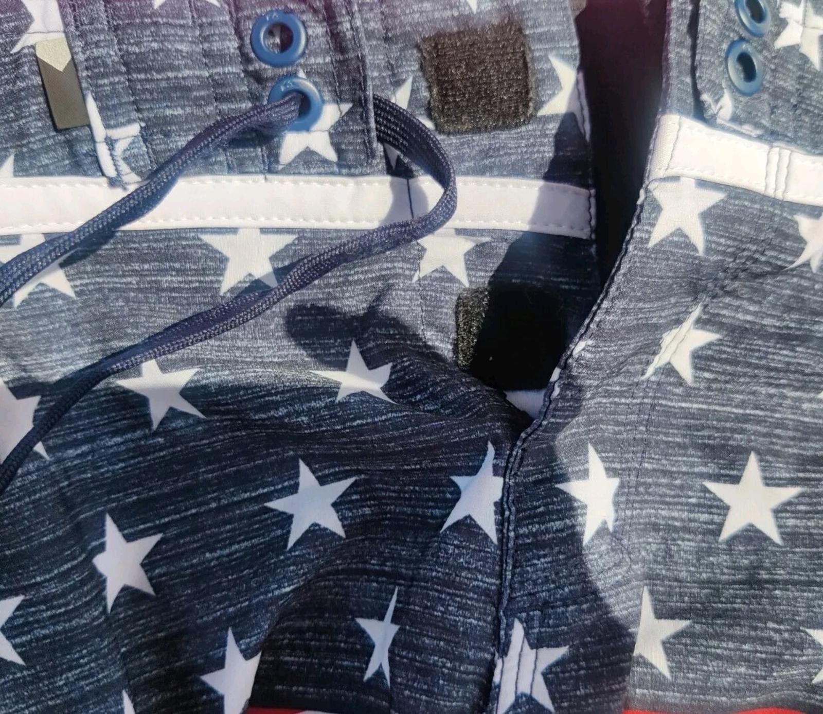 Quiksilver Quicksilver Board Shorts Swim Trunks USA Flag Stars Stripes Size US 27 - 8 Thumbnail