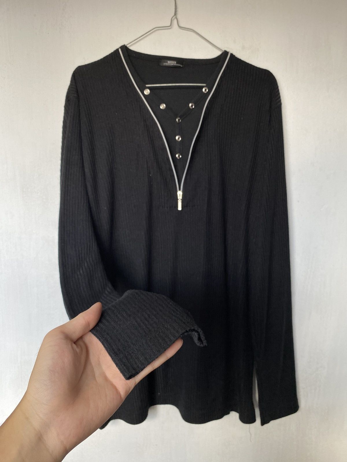 If Six Was Nine Mitex Zip Gothic Punk Longsleeve Lgb Style Size US L / EU 52-54 / 3 - 2 Thumbnail