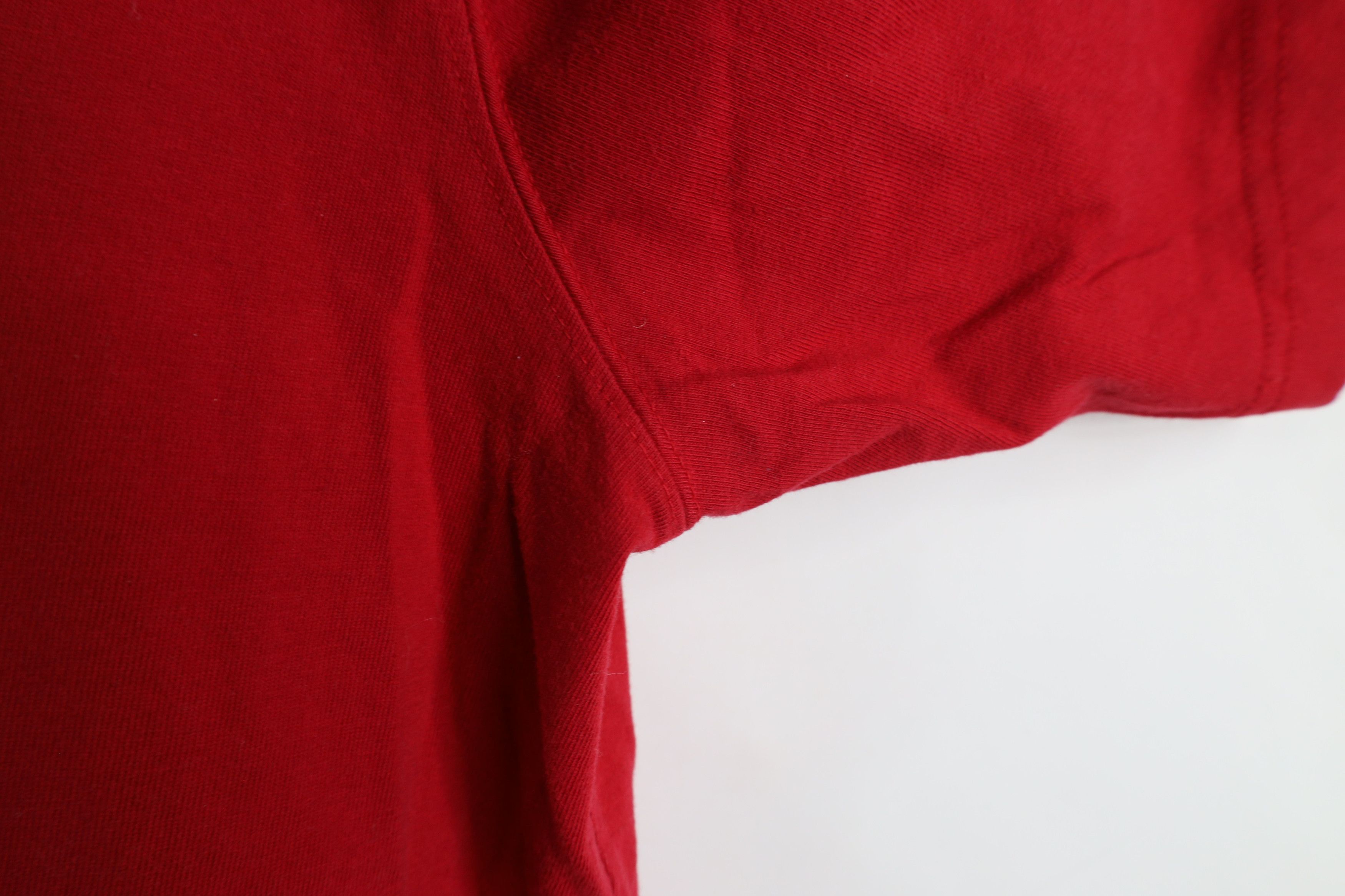 Lands' End × Vintage Vintage 90s Lands End Blank Heavyweight Cotton T-Shirt Red Size US L / EU 52-54 / 3 - 5 Thumbnail