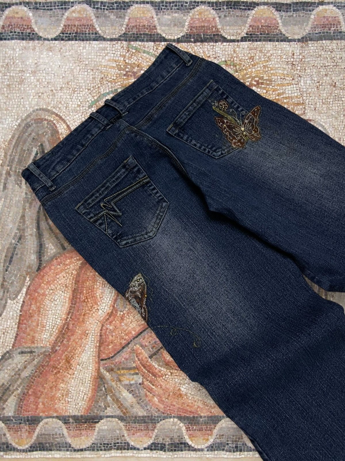 Japanese Brand Vintage 1990s Japan Designer Art Floral Flared VintageStyle Size US 30 / EU 46 - 13 Thumbnail