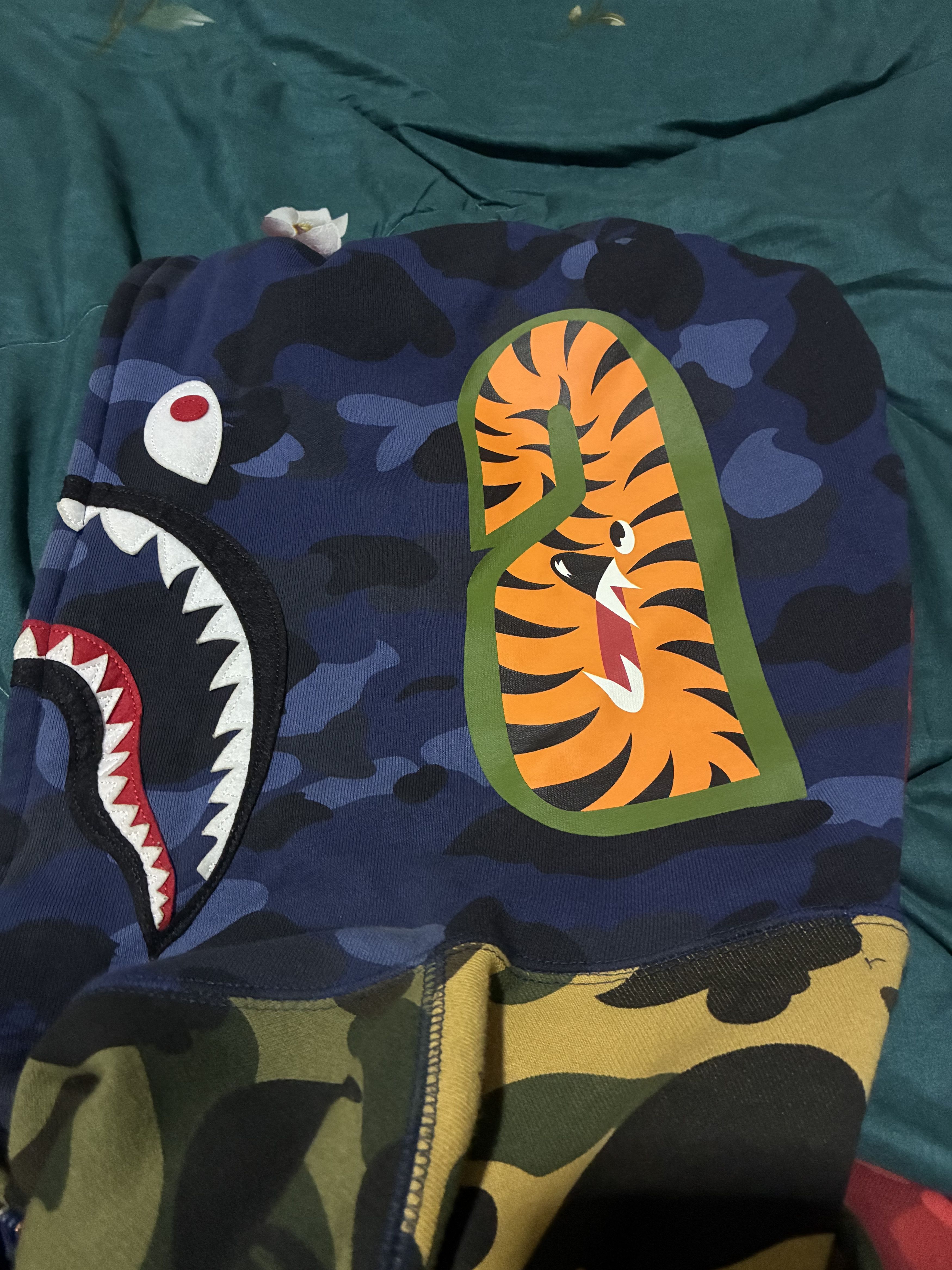 Bape Bape hoodie mix camo Size US XXL / EU 58 / 5 - 4 Thumbnail