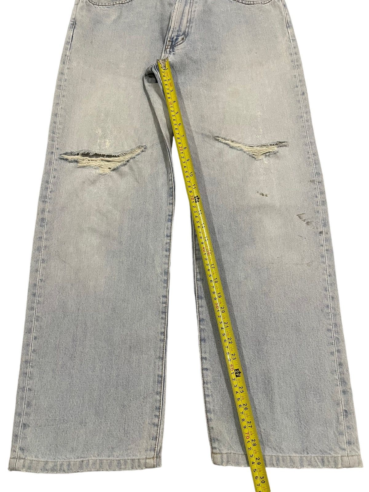 14th Addiction Vintage Japanese Brand Blue Wash Distressed Baggy Jeans Size US 32 / EU 48 - 11 Thumbnail
