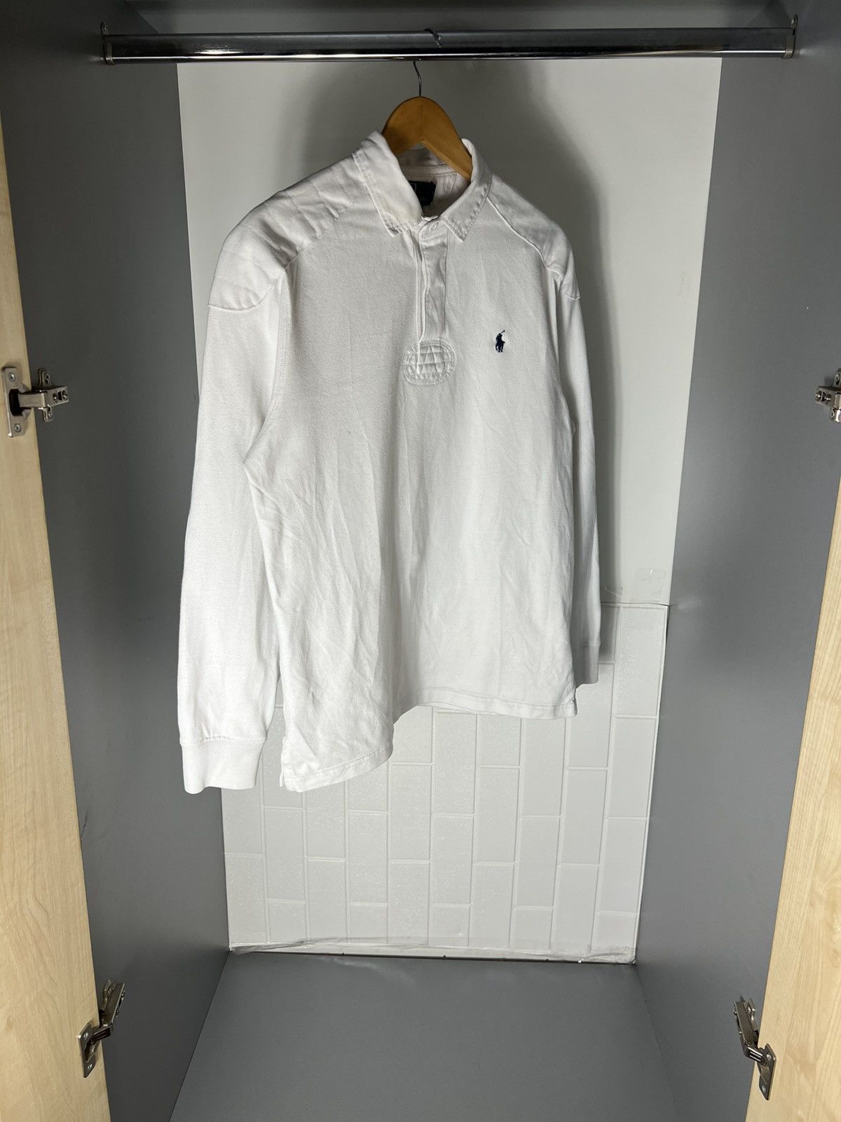 Polo Ralph Lauren VINTAGE POLO RALPH LAUREN RETRO RUGBY CLASSIC CASUAL Y2K 90s Size US L / EU 52-54 / 3 - 3 Thumbnail