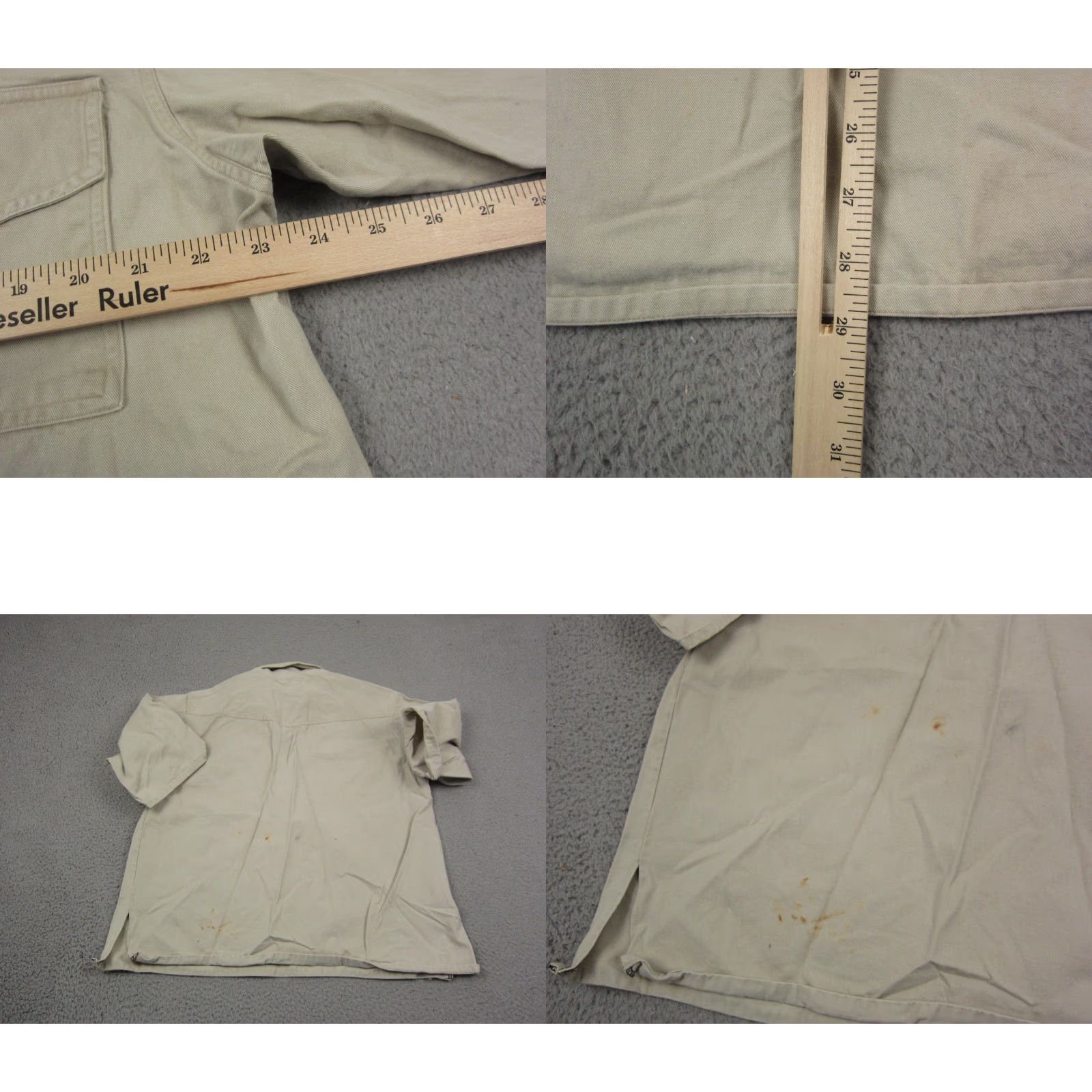 Orvis VINTAGE Orvis Shirt Mens MT Khaki Brown Nylon Polyester Cotton Canvas Button-Up Pockets Classic Outdoor 70s 80s? Size US M / EU 48-50 / 2 - 8 Thumbnail