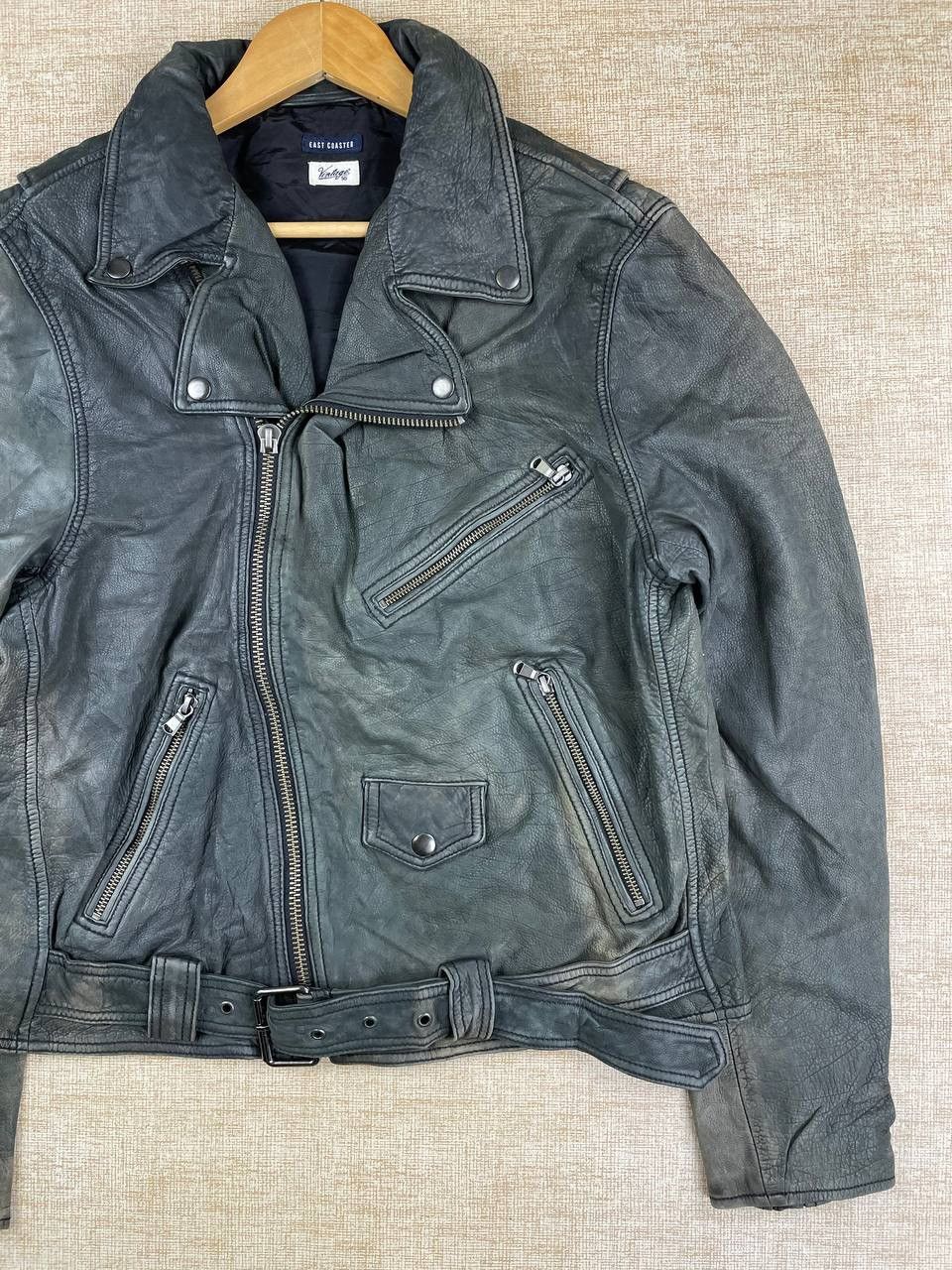 Vintage Vintage East Coaster Double Collar Bikers Leather Jacket Size US M / EU 48-50 / 2 - 4 Thumbnail