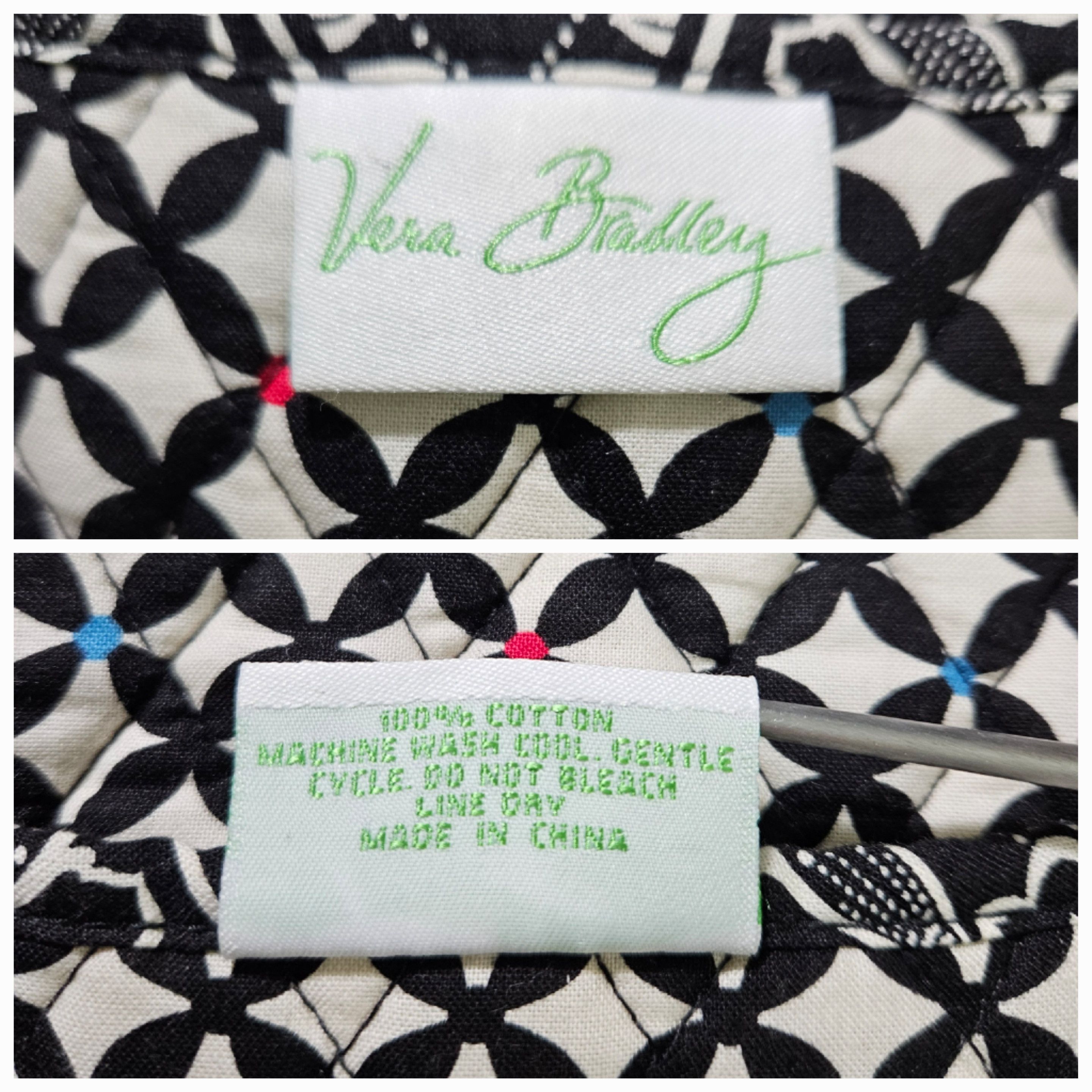 Vera Bradley Vera Bradley 13x10x5" Bag Alma Double Strap Shoulder Black Size ONE SIZE - 12 Thumbnail