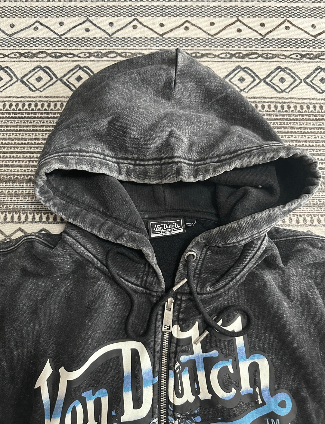 Von Dutch von dutch washed skull lighting zipup hoodie Size US M / EU 48-50 / 2 - 3 Thumbnail