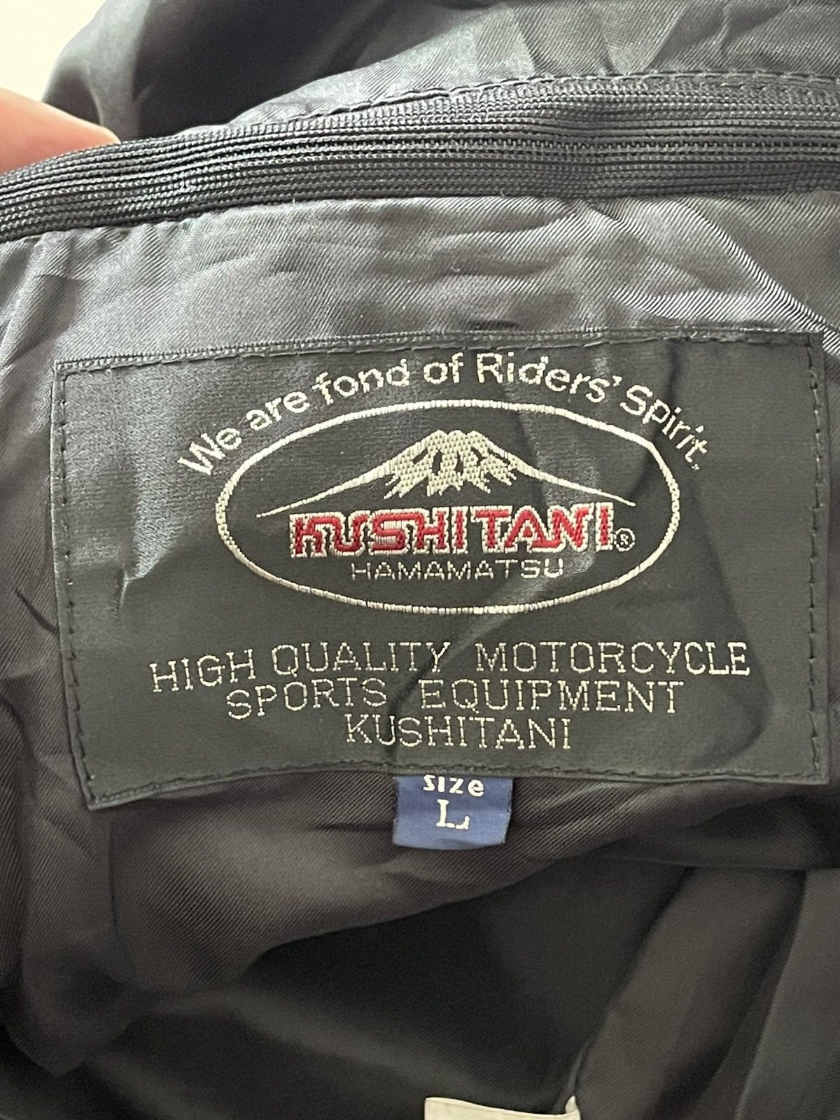 Japanese Brand 🇯🇵 90s KUSHITANI Armored Cow Leather Biker Jacket Size US L / EU 52-54 / 3 - 3 Thumbnail
