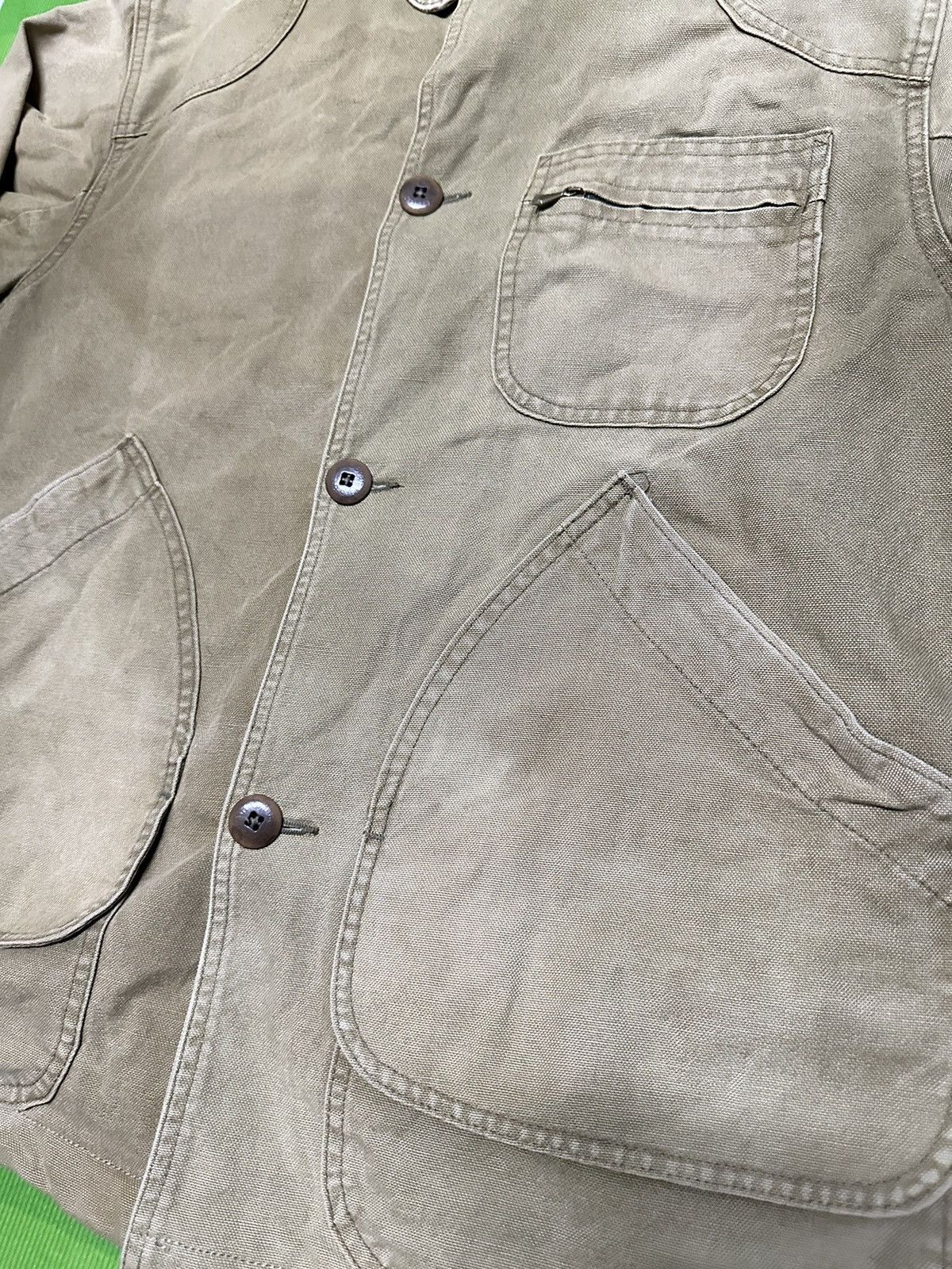 L.L. Bean Vtg sunfadep LL beans workwear distressed jacket Size US M / EU 48-50 / 2 - 6 Thumbnail