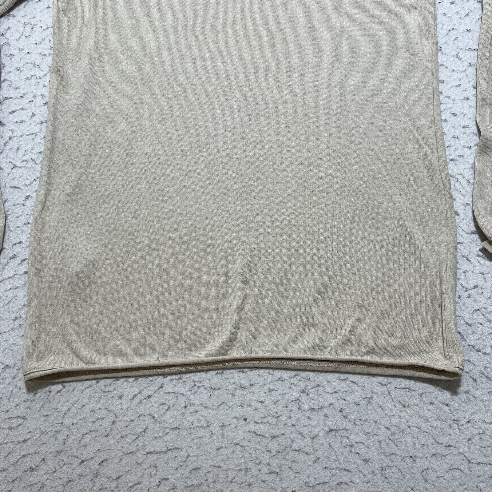 Zara Zara Long Sleeve Lightweight T Shirt Elastic Waist Beige Size M / US 6-8 / IT 42-44 - 12 Thumbnail