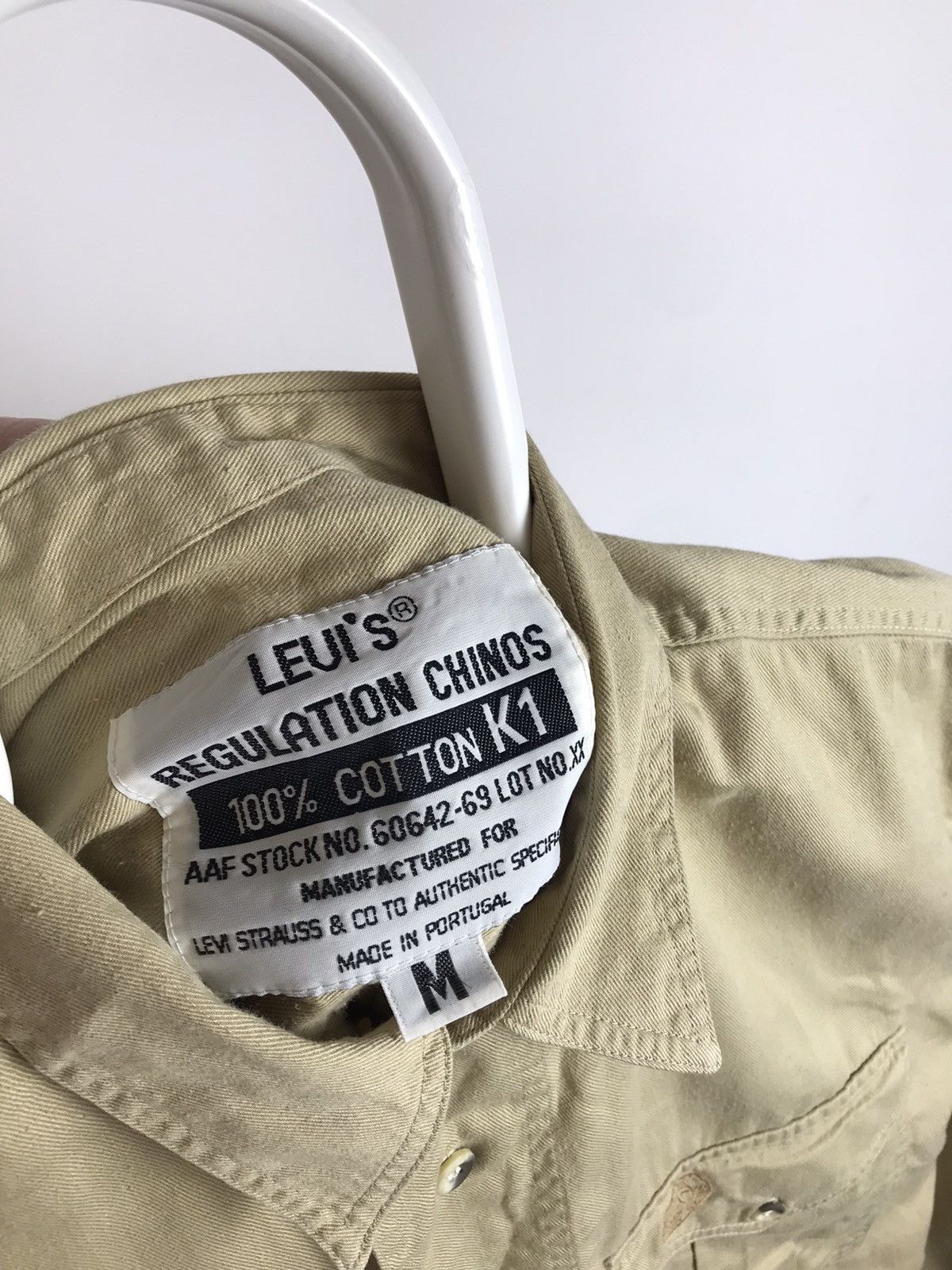 Levi's Vintage Levi’s Regulation Chinos Military Desert Shirt Size US M / EU 48-50 / 2 - 3 Thumbnail