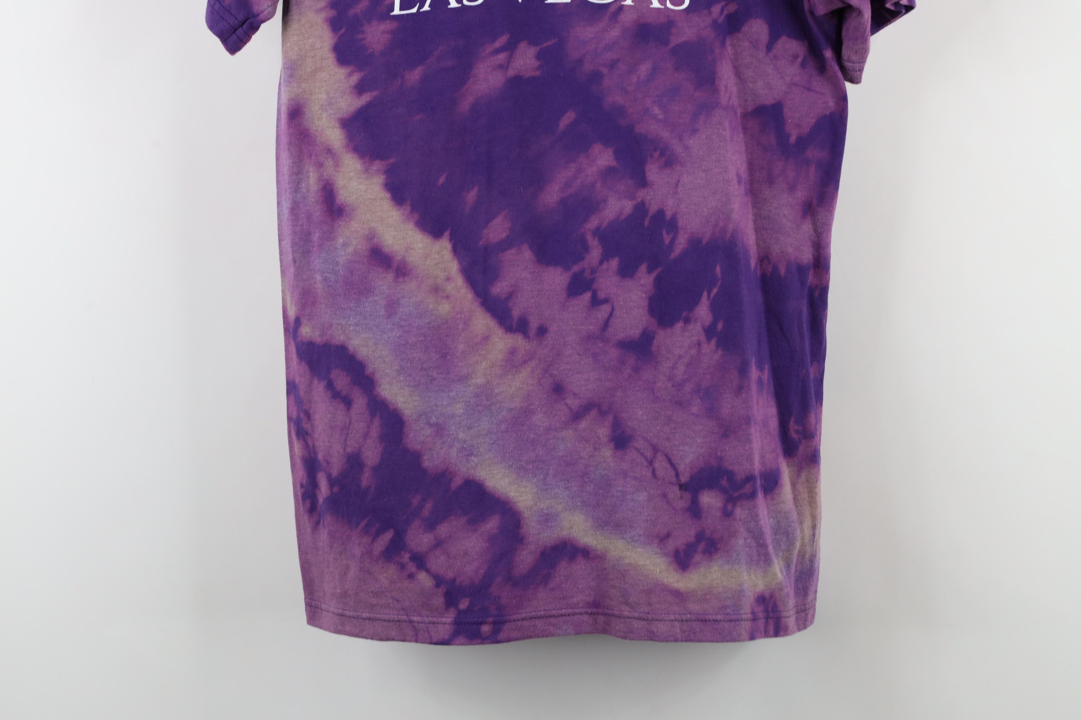 Vintage Streetwear Las Vegas Acid Wash Short Sleeve T-Shirt Purple Size S / US 4 / IT 40 - 3 Thumbnail