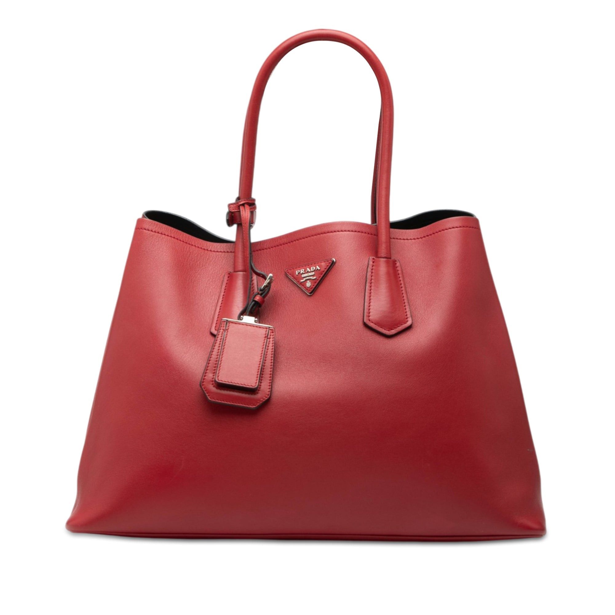 Prada Large Saffiano Cuir Double Satchel Size ONE SIZE - 1 Thumbnail