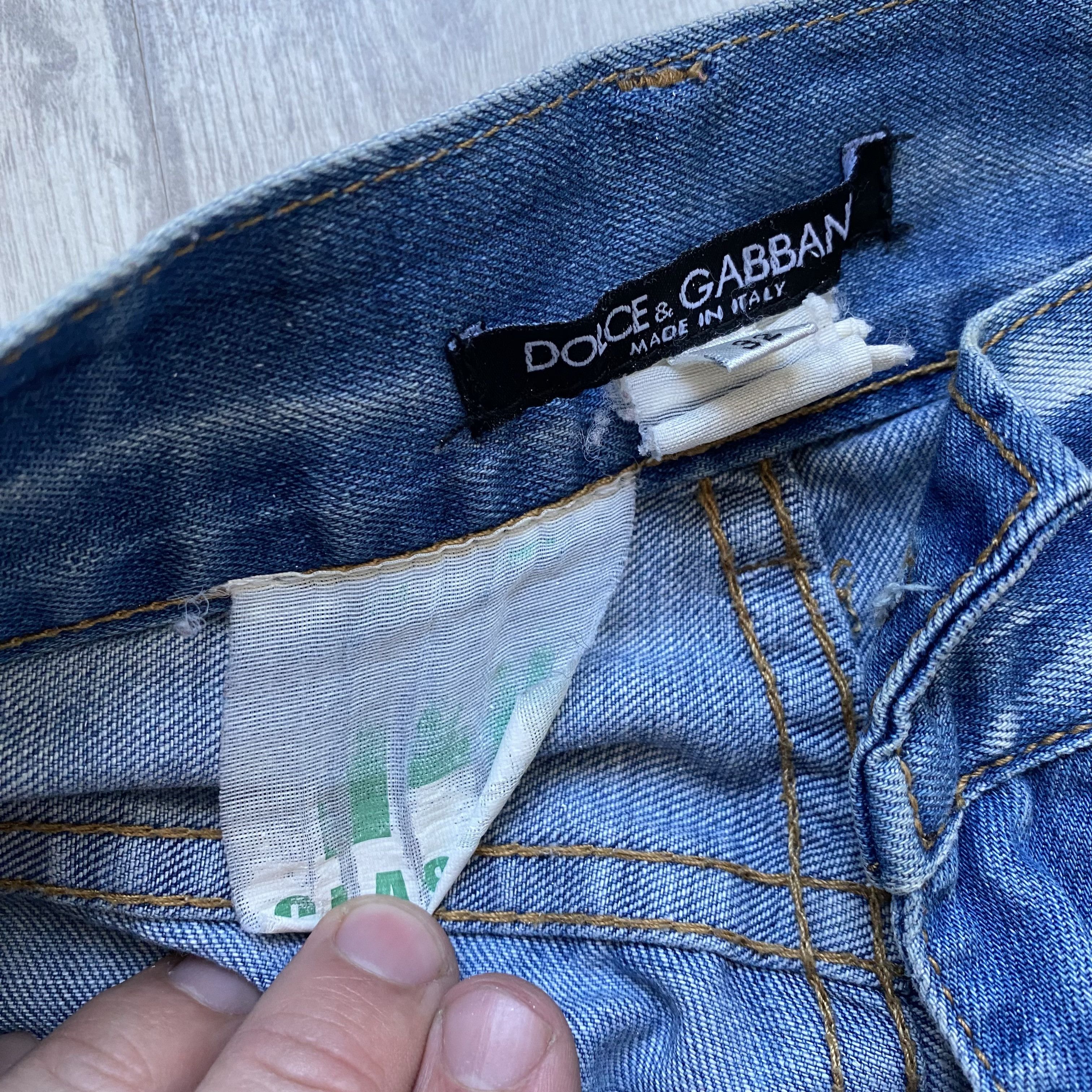 Dolce & Gabbana 👖Vintage 2000s Dolce Gabbana jeans slim Distressed Y2K Size US 32 / EU 48 - 8 Thumbnail