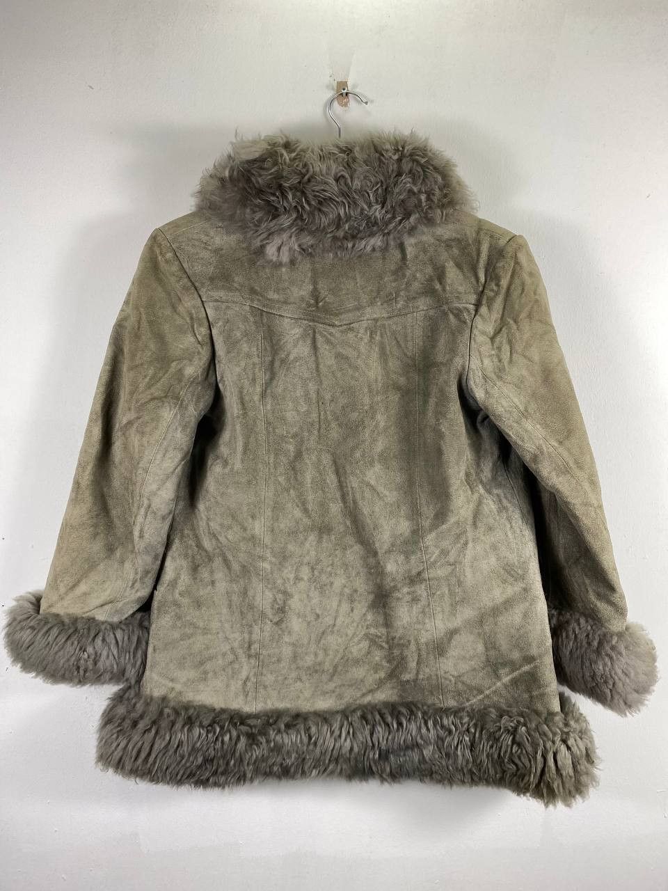 Leather no brands leather jacket fur finishing Size US M / EU 48-50 / 2 - 6 Thumbnail