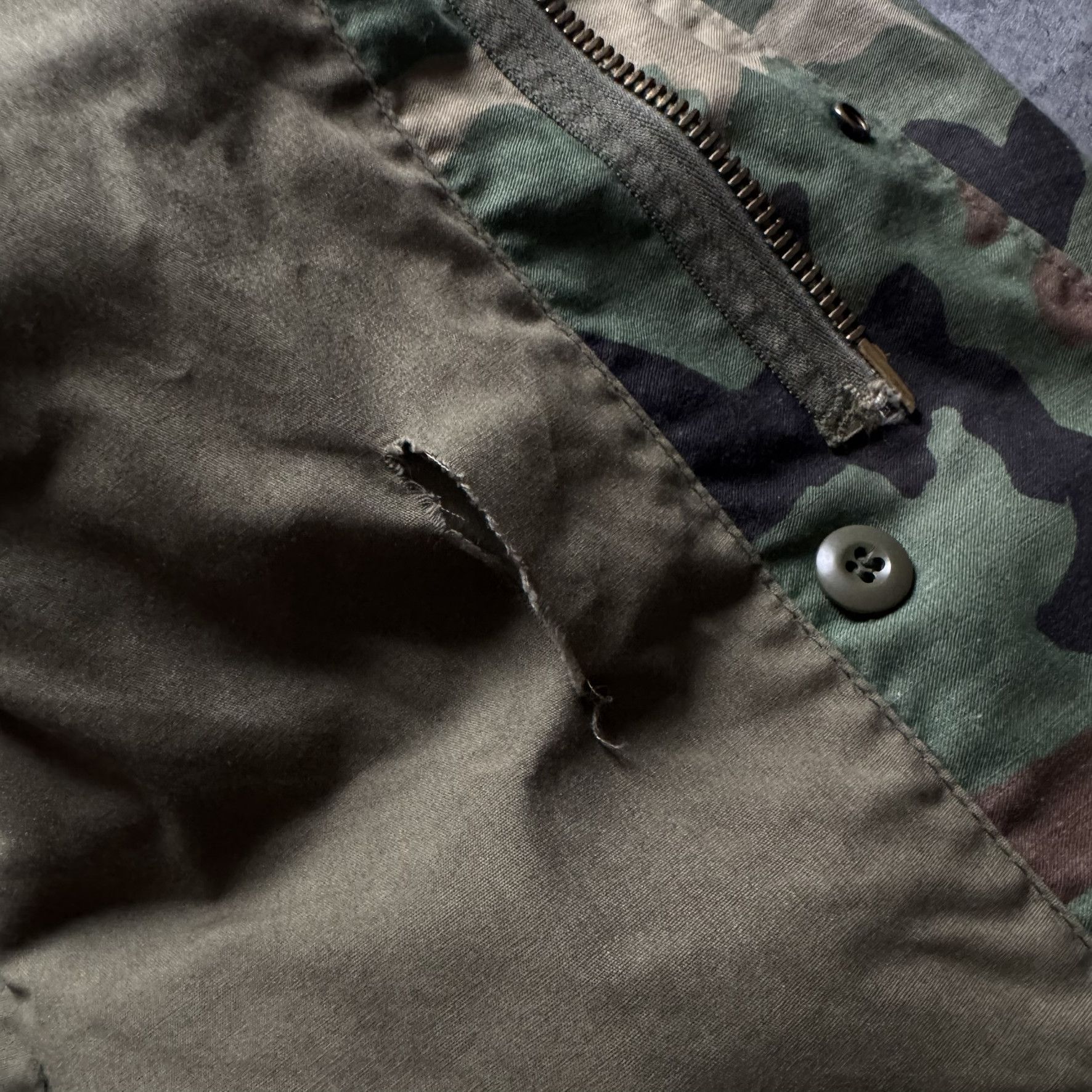 Alpha Industries Vintage Alpha green camo M65 military field jacket Size US XL / EU 56 / 4 - 6 Thumbnail