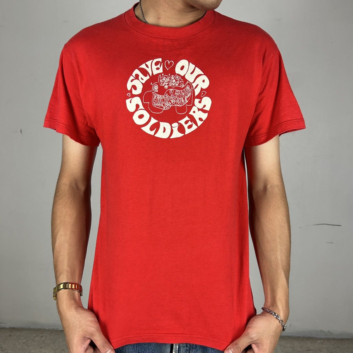Vintage 1990s Save Our Soldiers Size US M / EU 48-50 / 2 - 1 Thumbnail