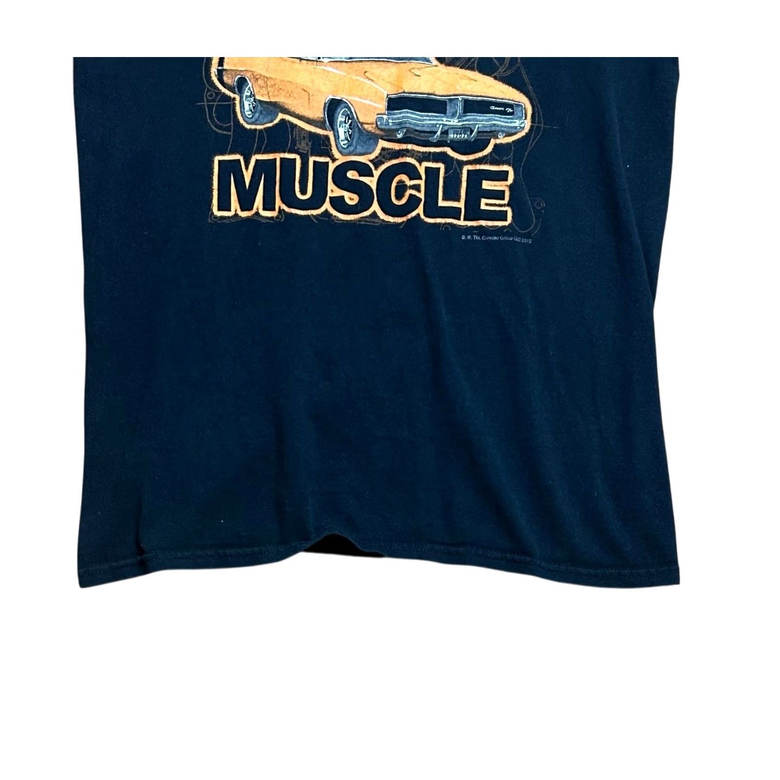 Vintage MoPar Muscle 1969 Dodge Orange Charger Black T Shirt Short Sleeve Tee Cars Small (S) Mens Shirt Graphic Print Size US S / EU 44-46 / 1 - 4 Thumbnail