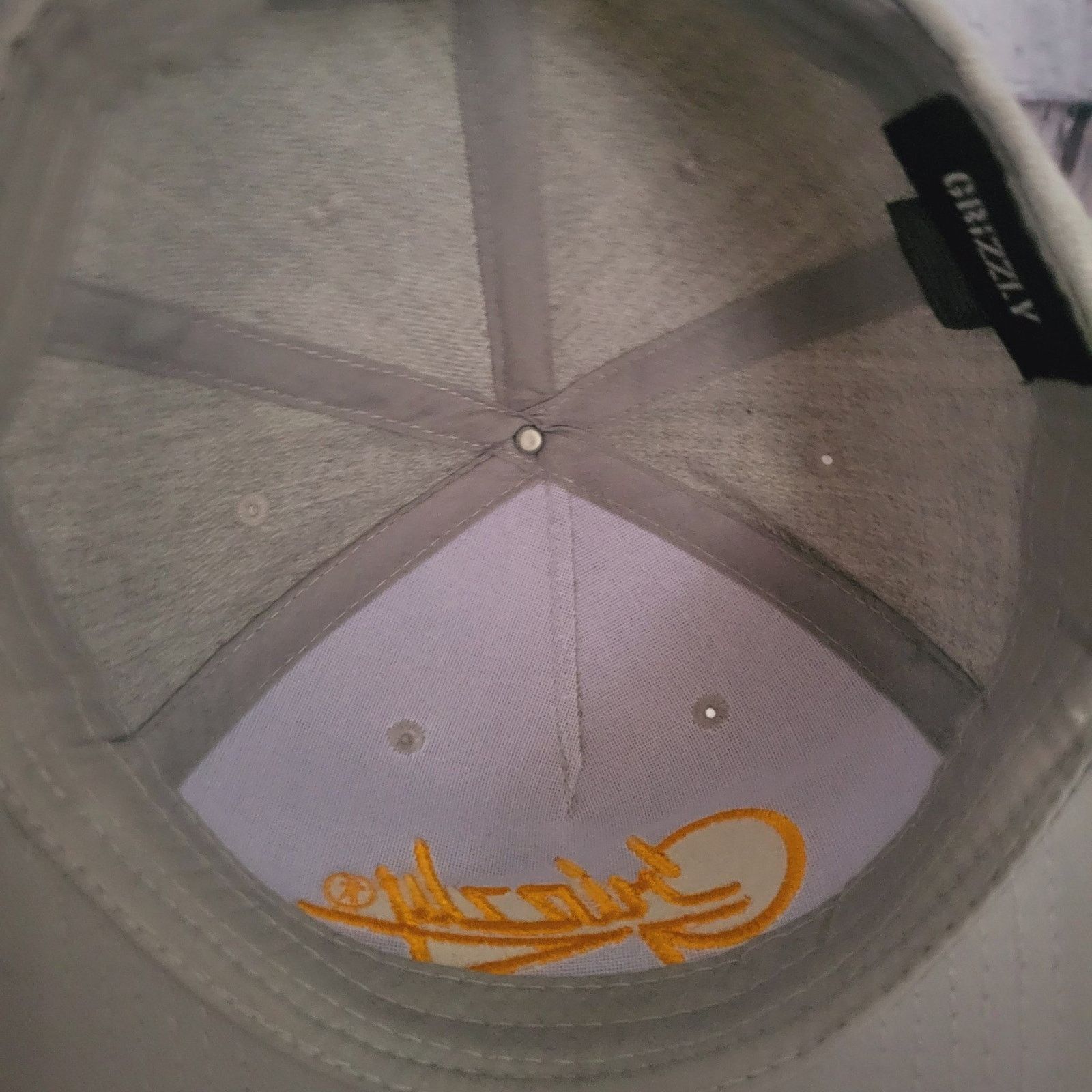 Dakota Grizzly Grizzly Snapback Hat (unused) Light Gray & Yellow Size ONE SIZE - 5 Thumbnail