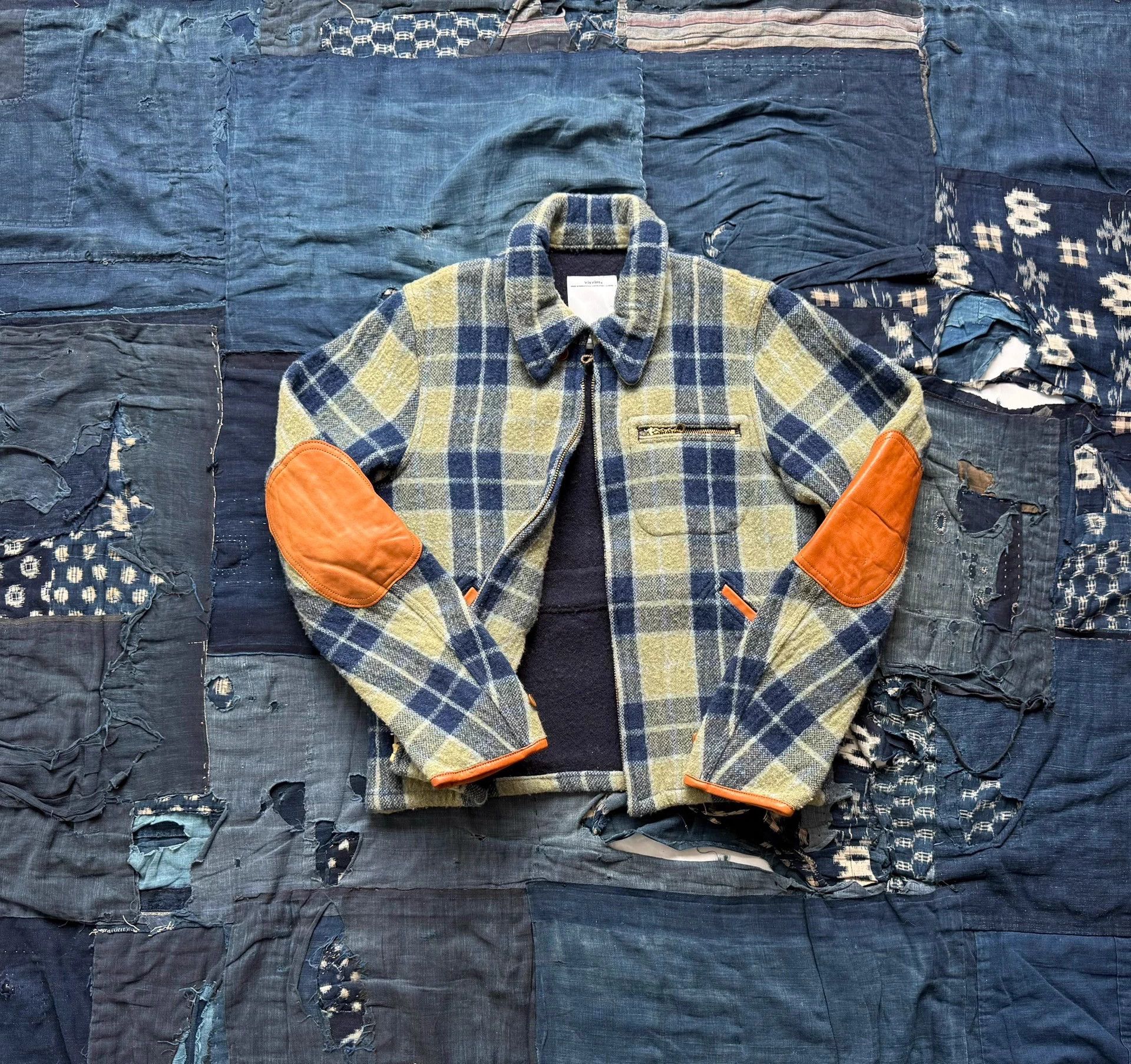 Visvim VISVIM 14AW JKT Plaid Leather Panel Wool Jacket Size US S / EU 44-46 / 1 - 2 Thumbnail