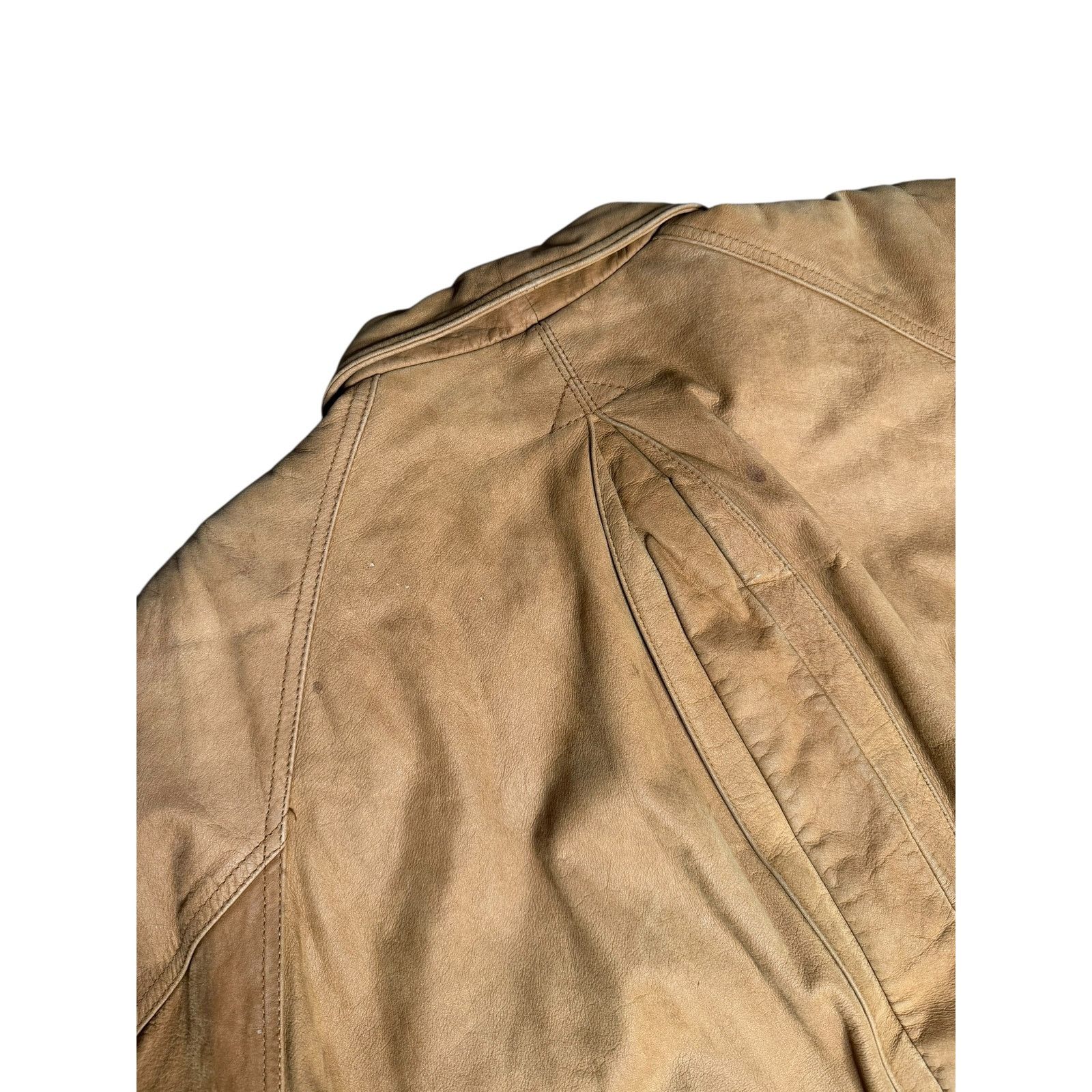 Vintage Marlboro Adventure Team Brown Bomber Leather Jacket