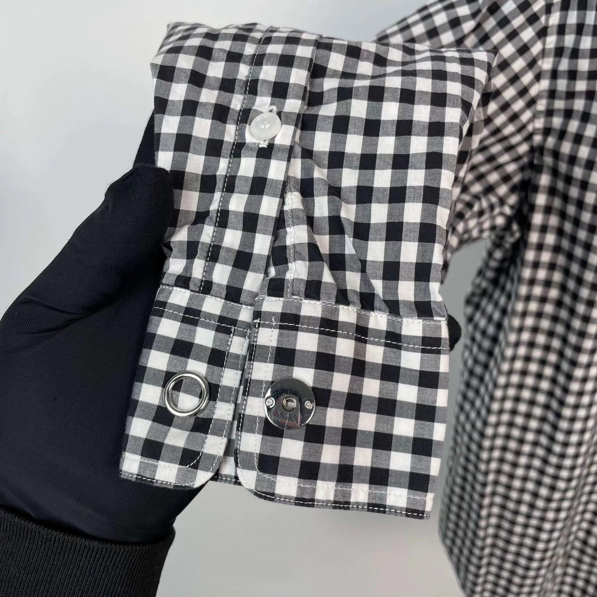 Burberry Burberry cotton black check jacket Size US XS / EU 42 / 0 - 7 Thumbnail