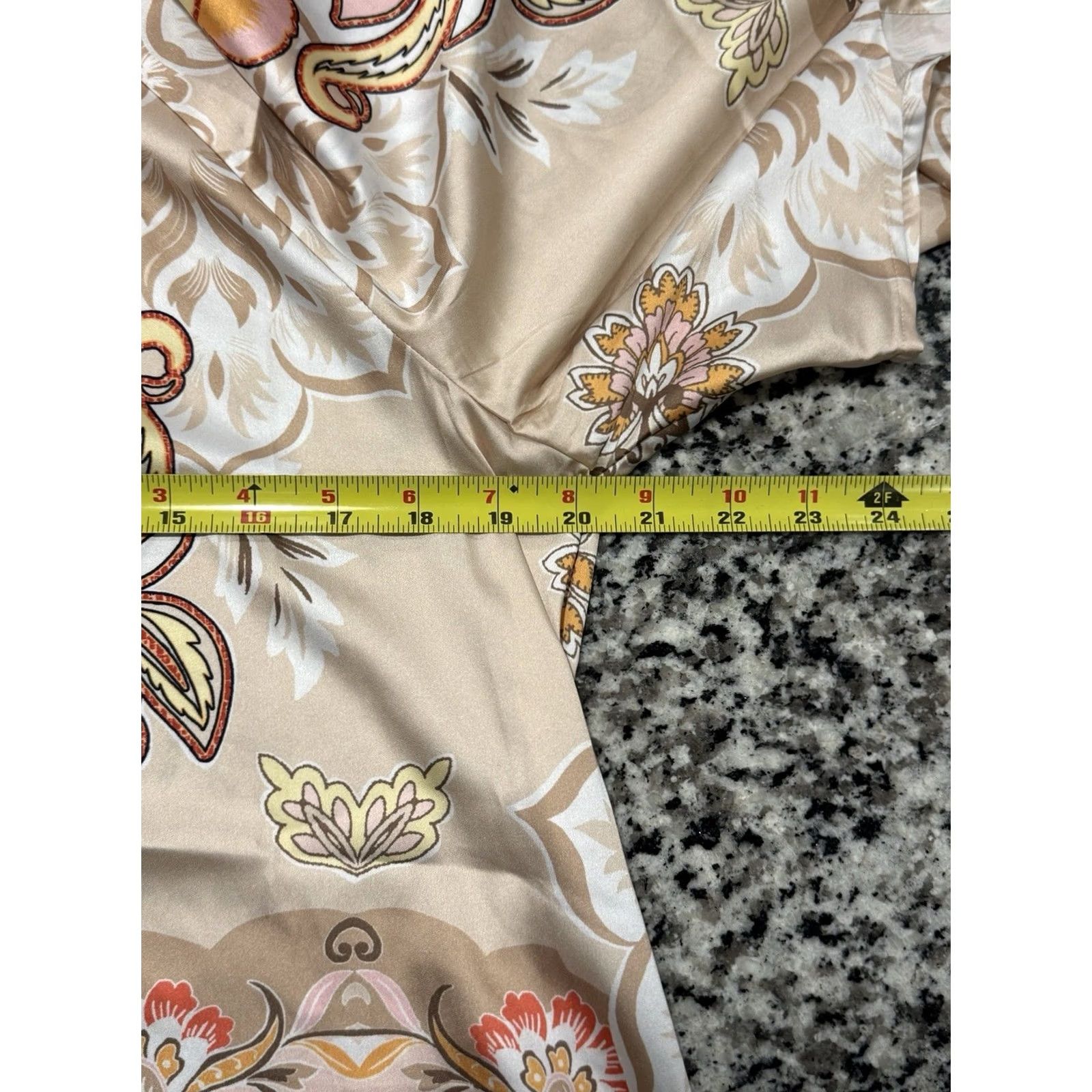 Vintage Chicos Blouse Porcelain Rose Floral Handkerchief Sleeves Size US 8 Women Size M / US 6-8 / IT 42-44 - 5 Thumbnail