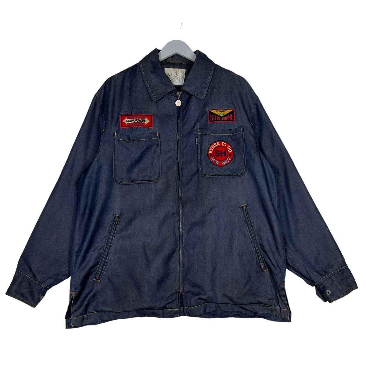 Vintage 🔥 SUIVI HOMME PATCHES BLOUSON JACKET Size US M / EU 48-50 / 2 - 1 Thumbnail