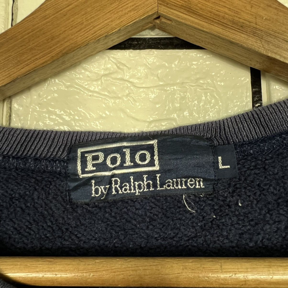 Polo Ralph Lauren Vintage 90's POLO RALPH LAUREN Trashed Sweatshirt #4204-C192 Size US L / EU 52-54 / 3 - 9 Thumbnail