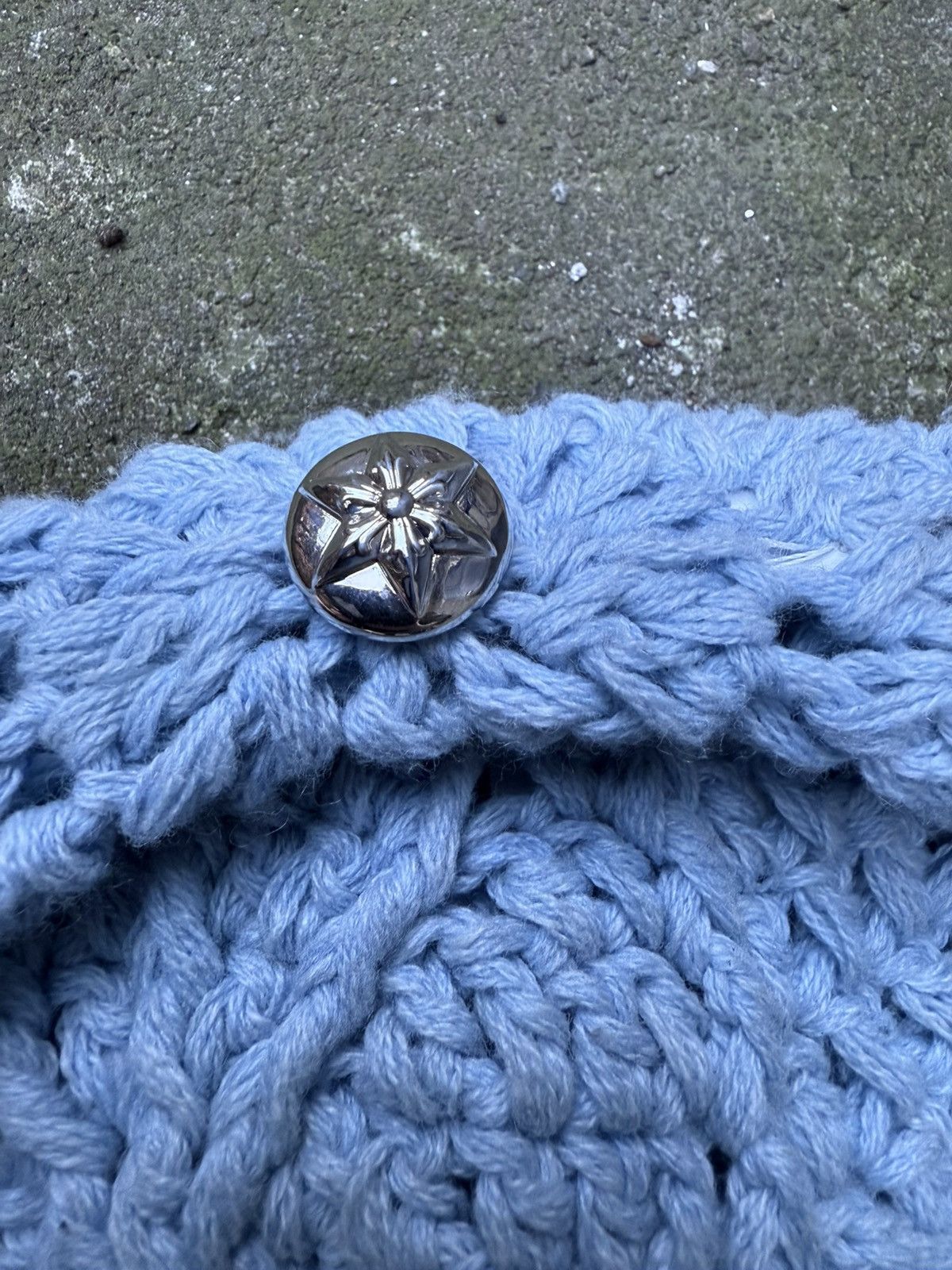 Chrome Hearts Chrome Hearts Baby Blue Star Patches Beanie Size ONE SIZE - 3 Thumbnail