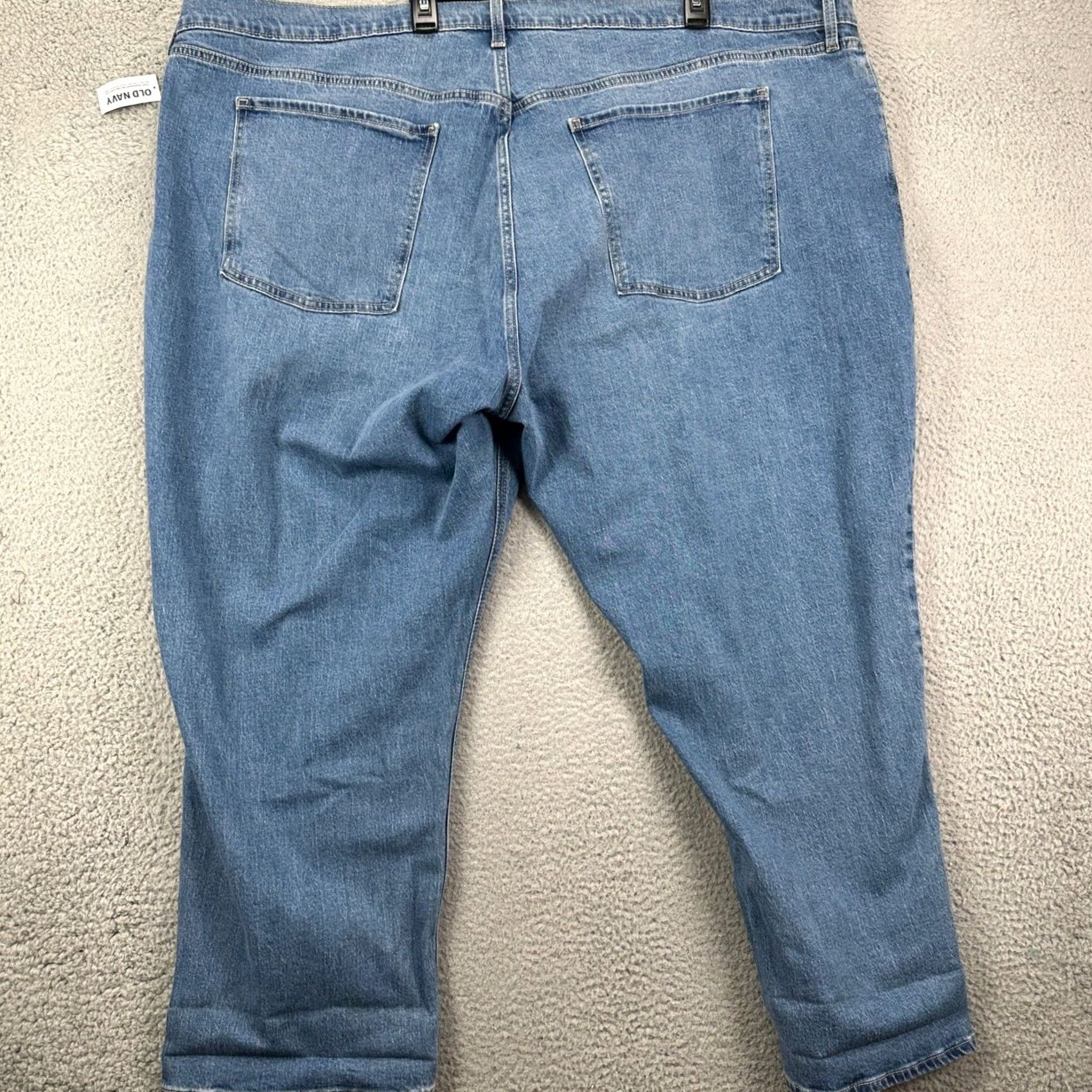 Old Navy Old Navy Womens Wow Boyfriend Jeans 28 Short Blue Distressed Mid-Rise Stretch NEW Size 28" / US 6 / IT 42 - 2 Thumbnail