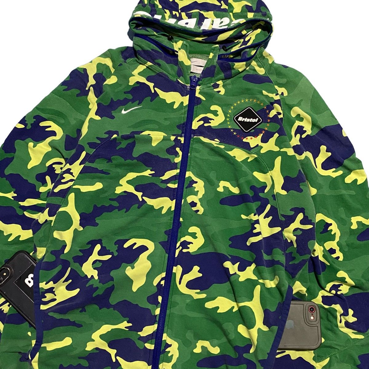 Nike × Vintage Nike bristol camo zipper hidden hoodie Size US M / EU 48-50 / 2 - 3 Thumbnail
