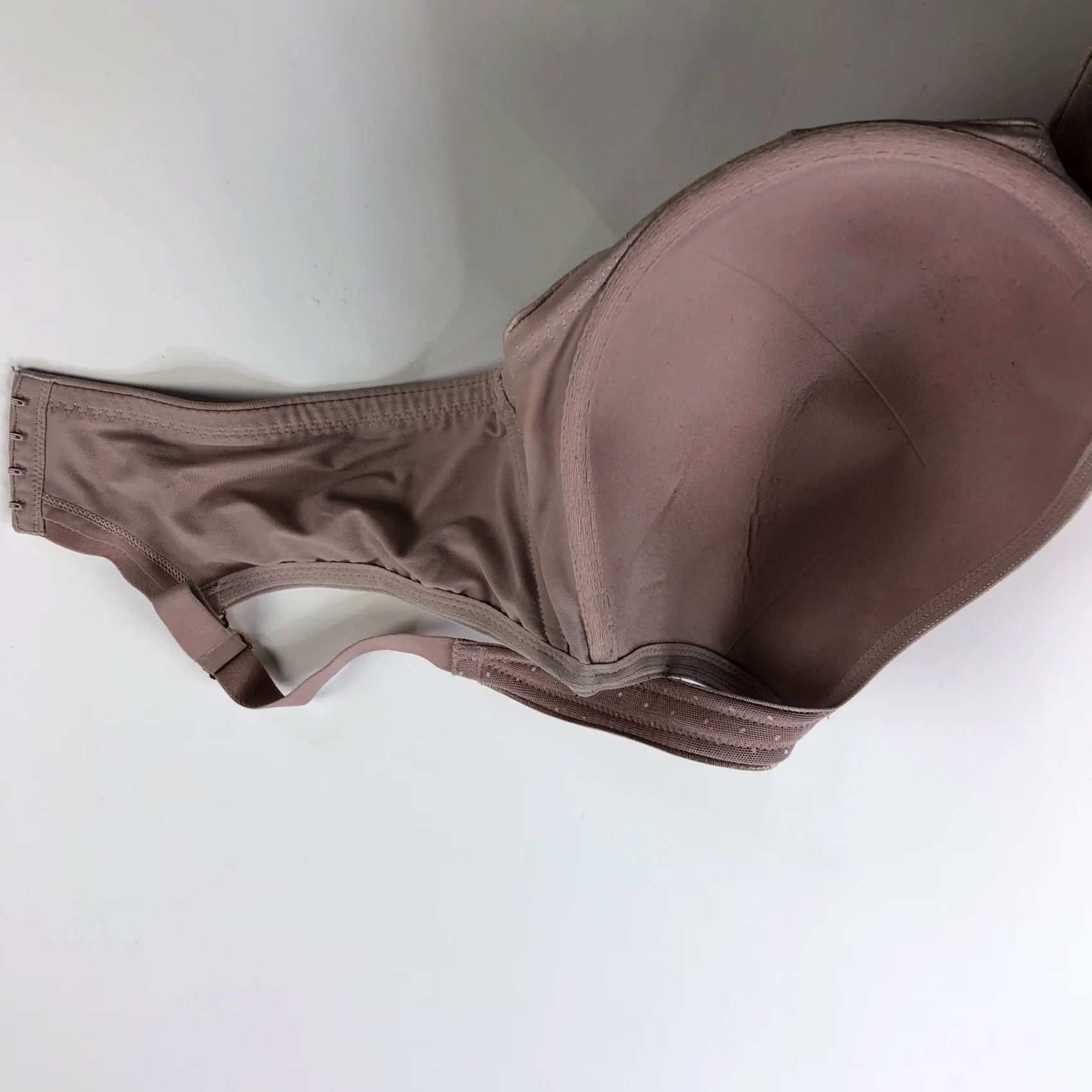 Vintage Soma Bra Balconette Underwired Padded 42DDD Pink Mauve 42 Underwire Full Coverage Womens Clothing Size ONE SIZE - 6 Thumbnail