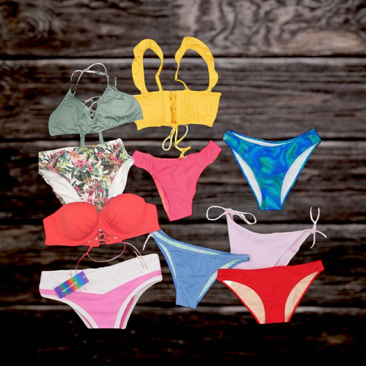 Other 10PCS Swim Bottoms/Tops Bikinis Swimwear Bathing Suits MED Size M / US 6-8 / IT 42-44 - 3 Thumbnail