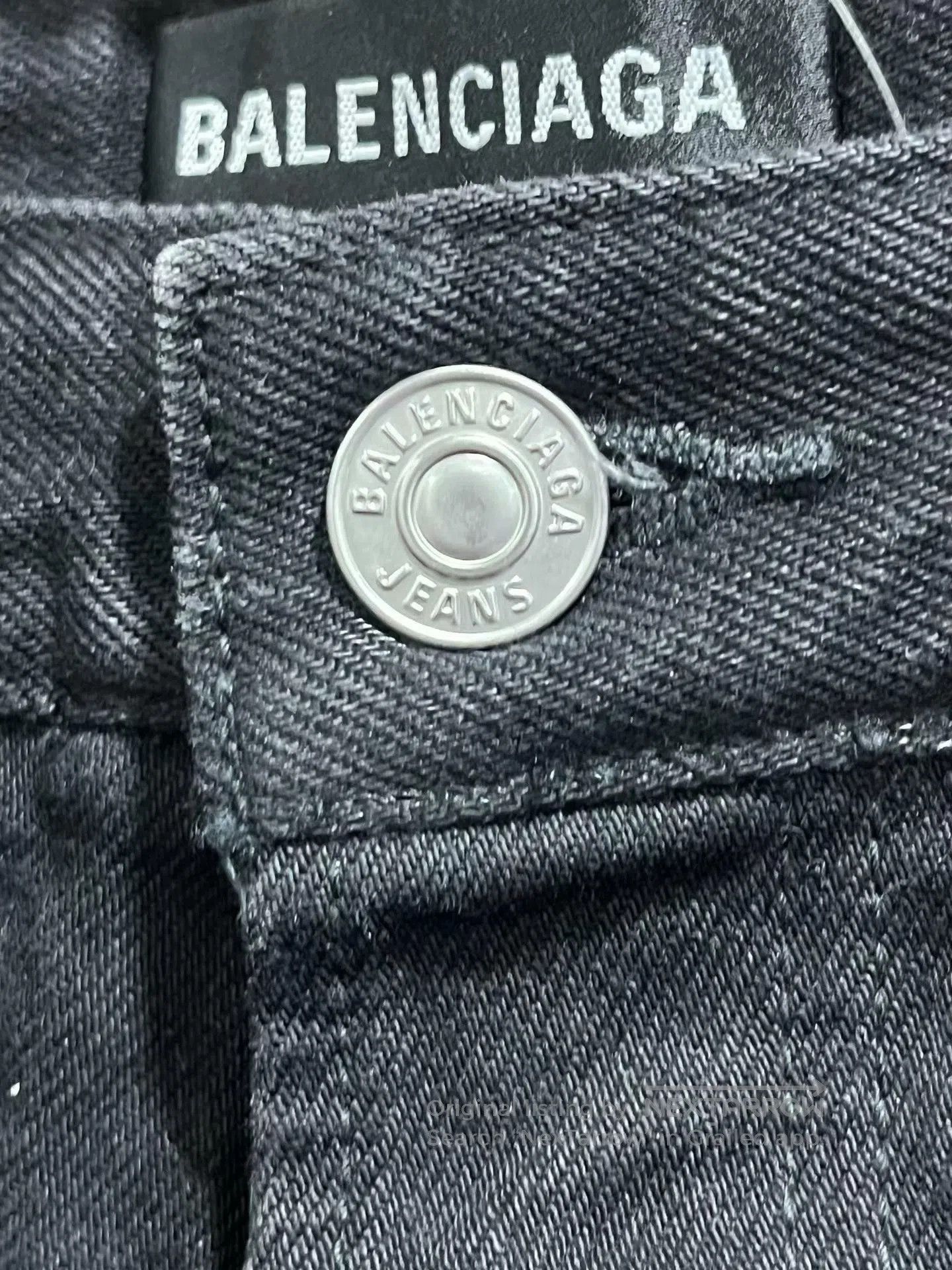 Balenciaga balenciaga black red embroidered distressed jeans. Size US 30 / EU 46 - 5 Thumbnail
