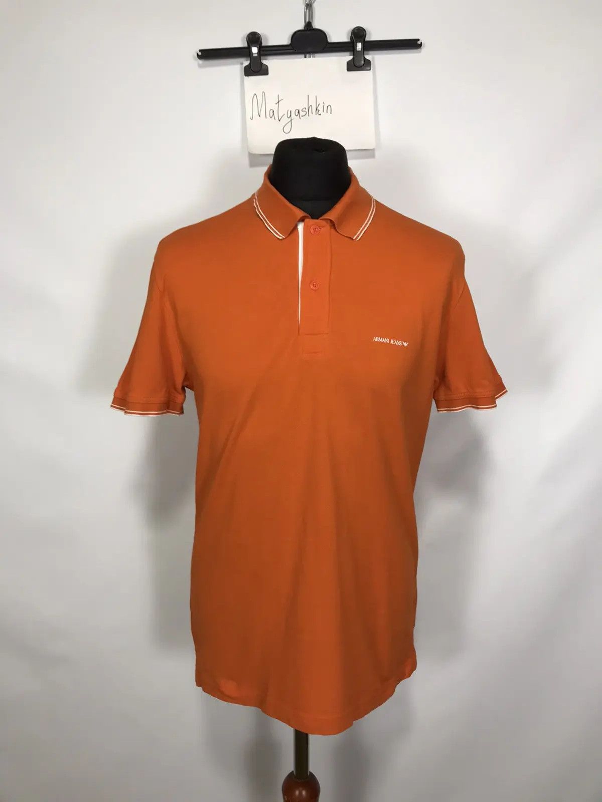 Armani × Designer Armani Jeans luxury polos T-shirt Size US XL / EU 56 / 4 - 1 Thumbnail